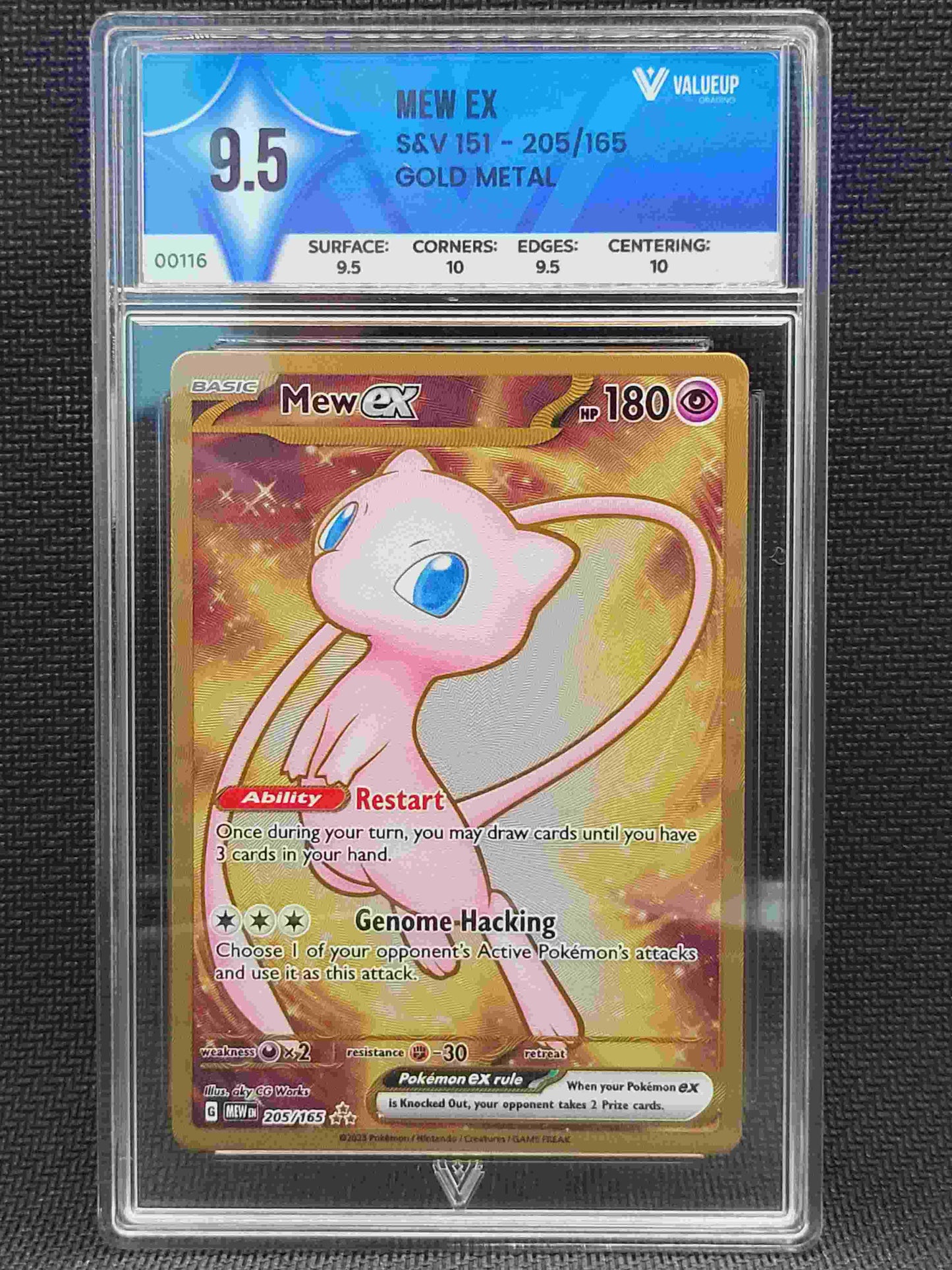 00116 MEW EX Grading Card