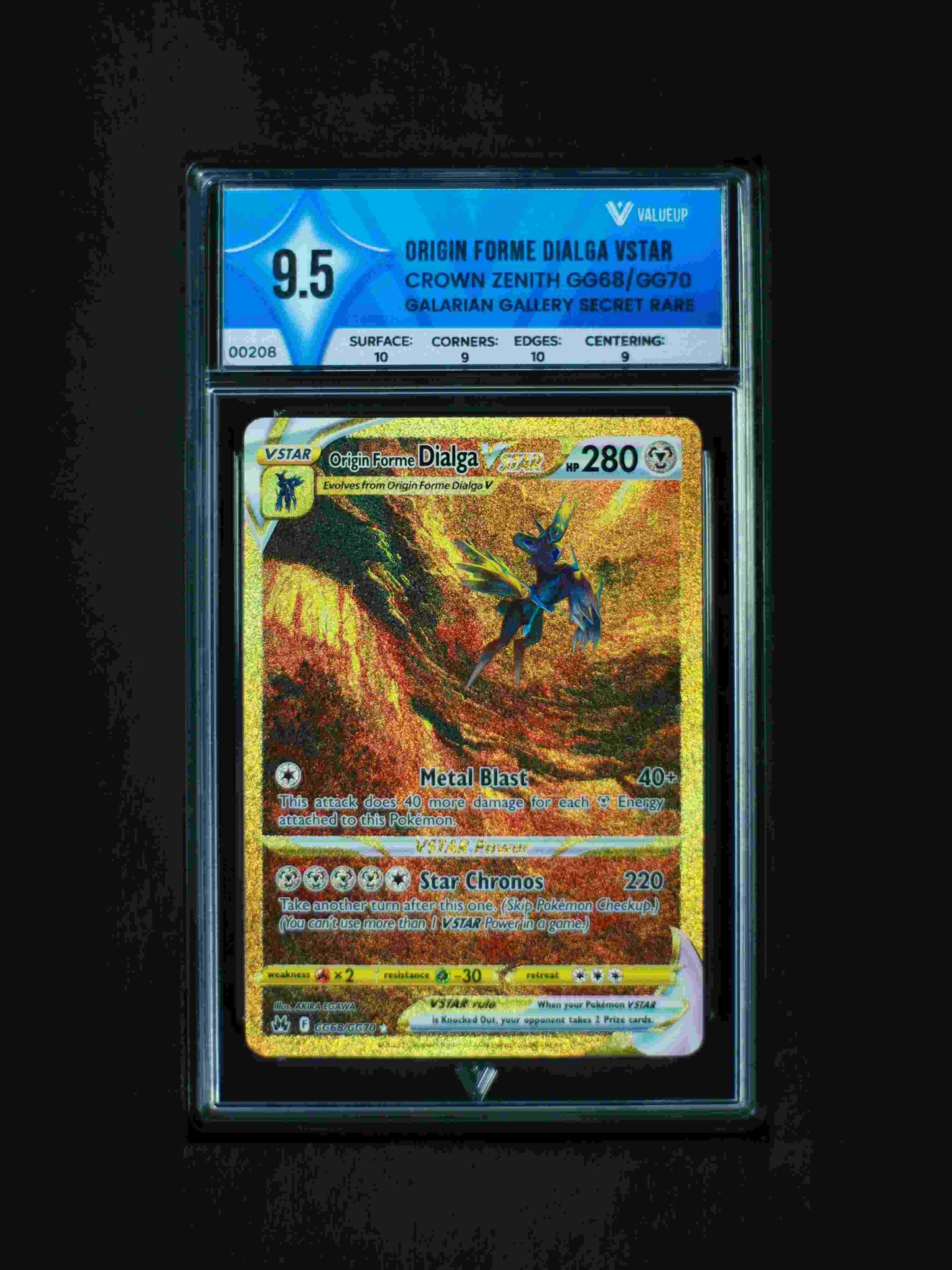 00208 ORIGIN FORME DIALGA VSTAR Grading Card