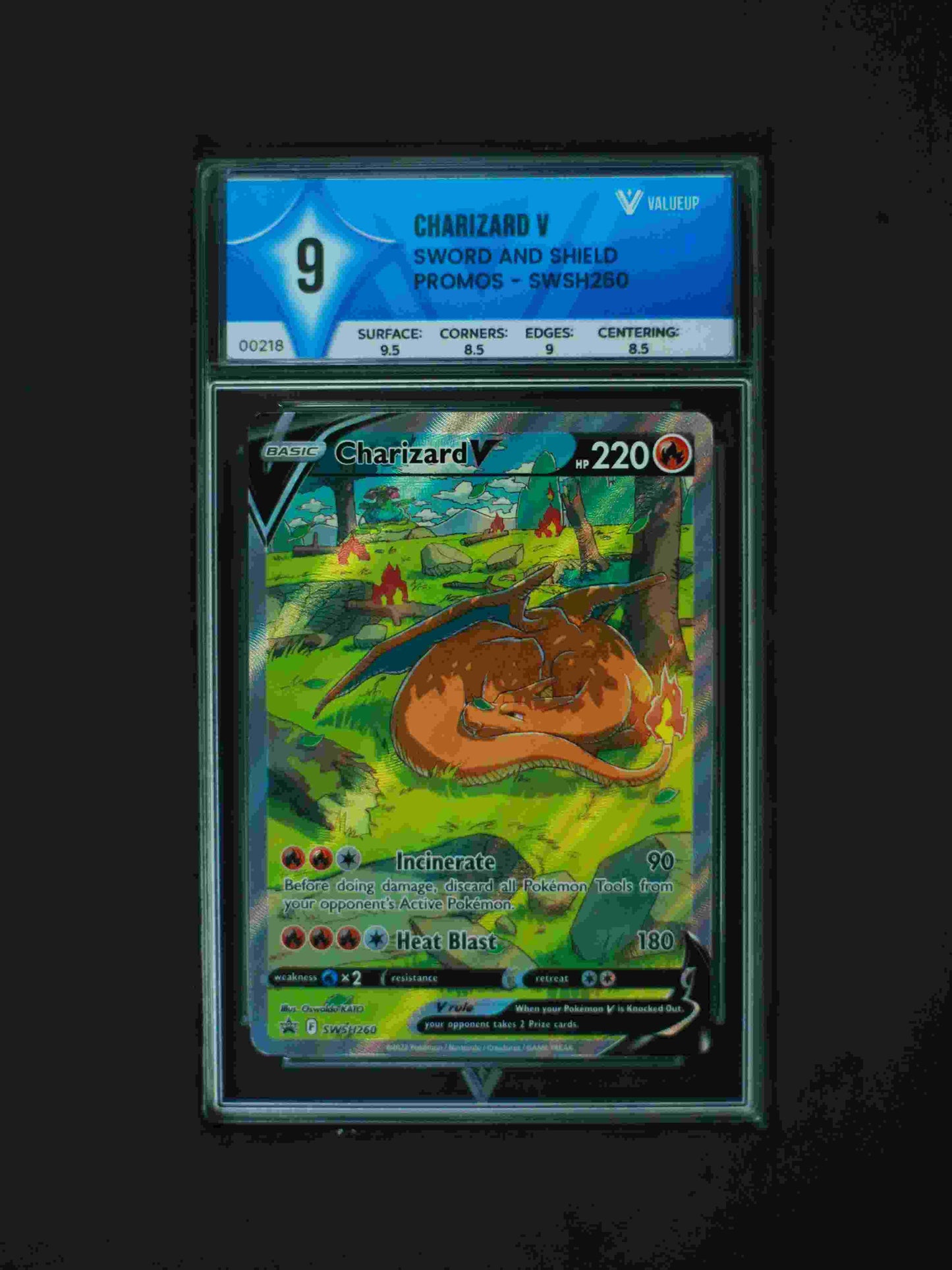 00218 CHARIZARD V Grading Card