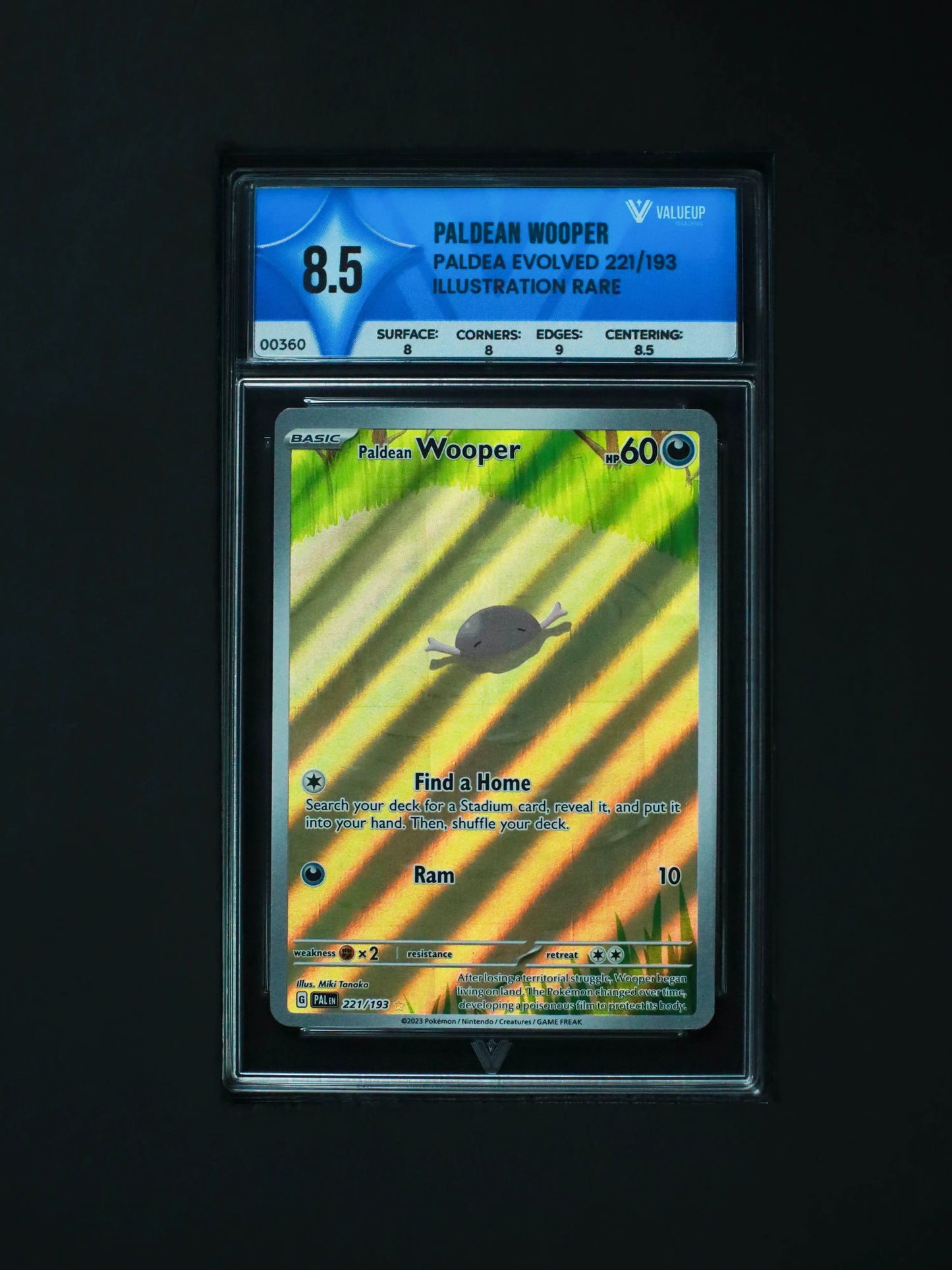 Paldean Wooper Grading Card