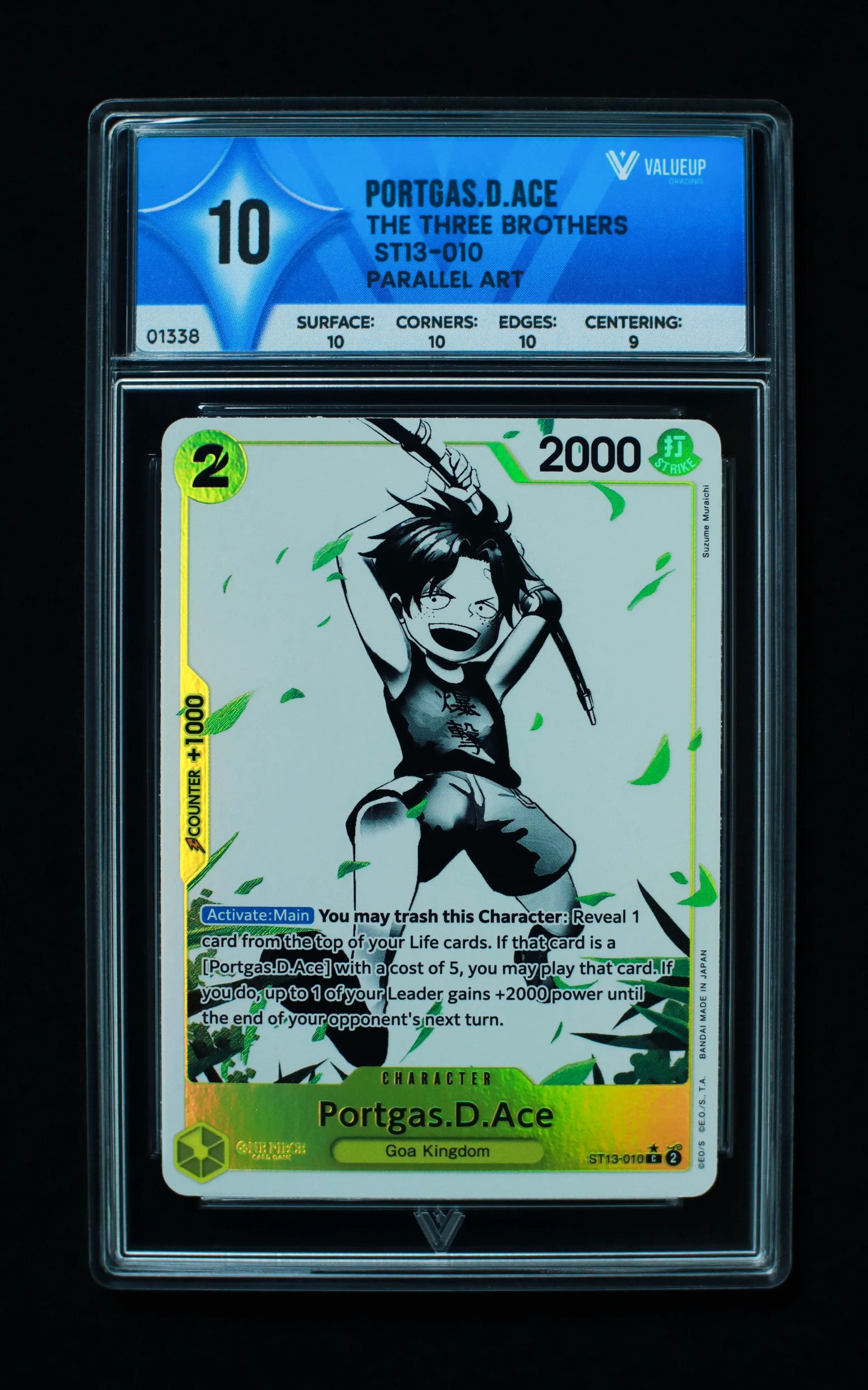 01338 PORTGAS.D.ACE Grading Card