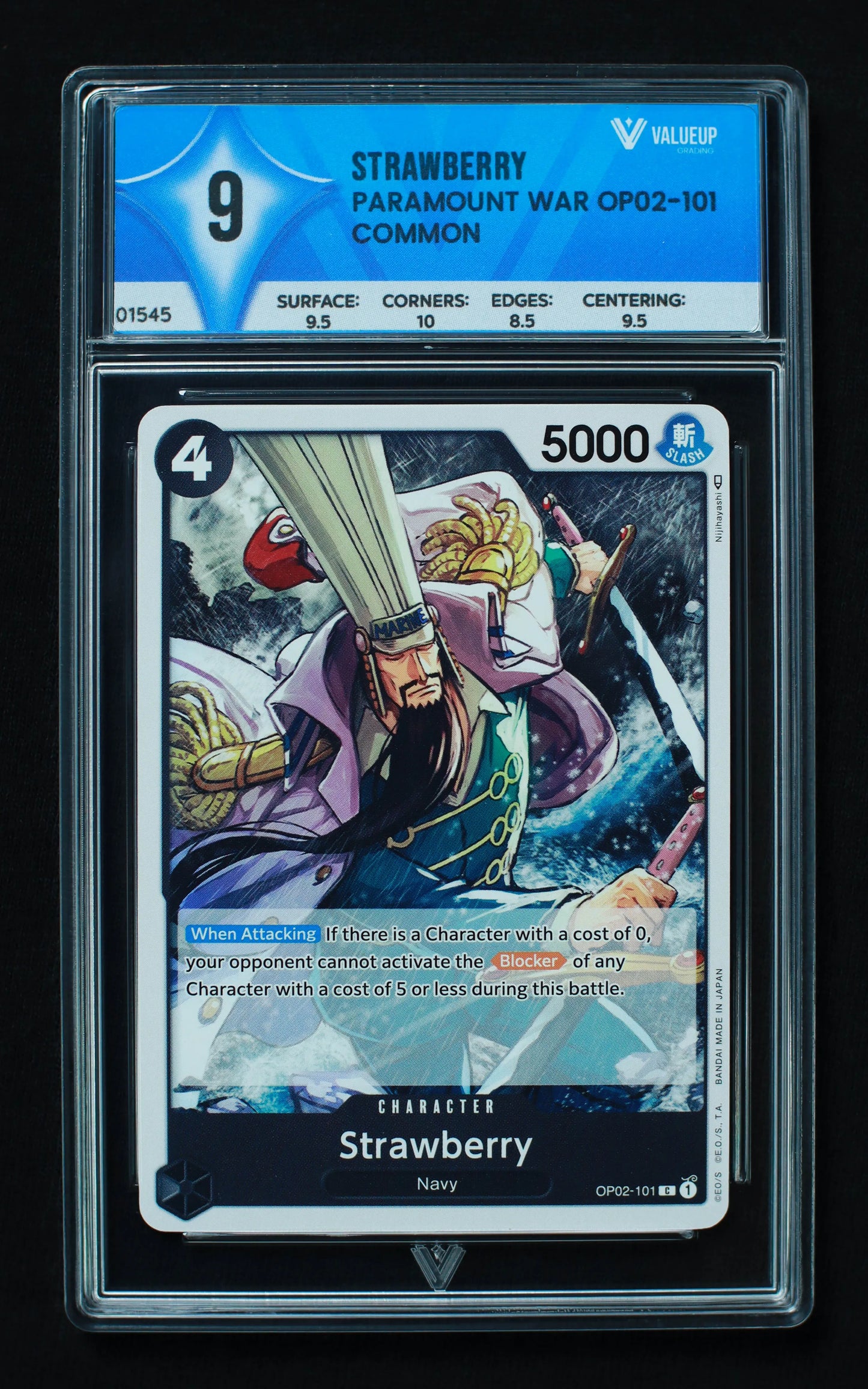 01545 STRAWBERRY Grading Card