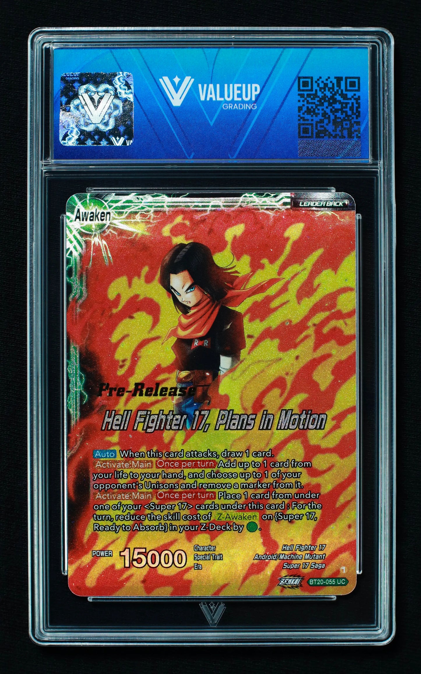 02481 ANDROID 20 & DR. MYUU // HELL FIGHTER 17, PLANS IN MOTION Grading Card
