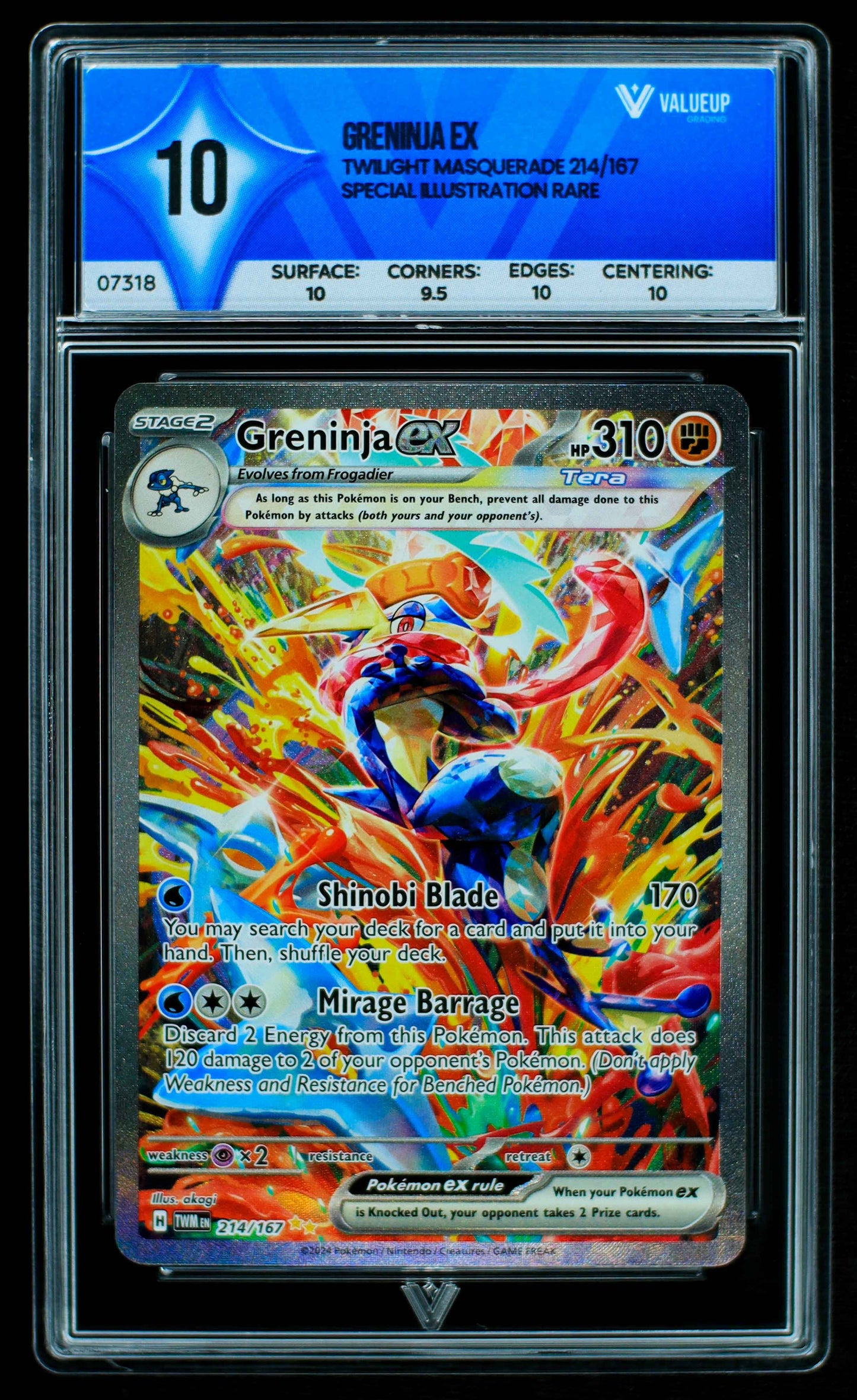 07318 GRENINJA EX Grading Card
