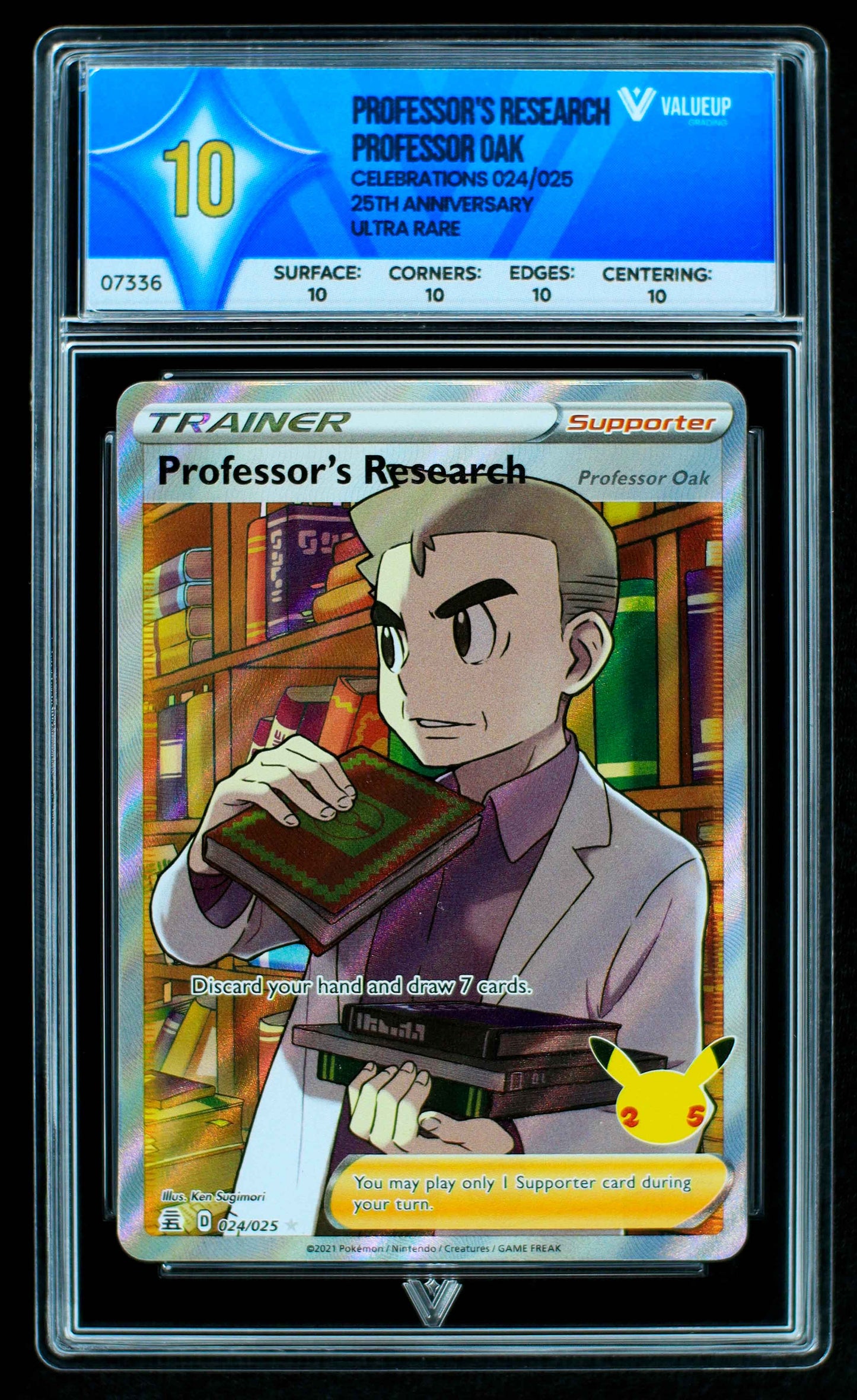 07336 PROFESSOR'S RESEARCH PROFESSOR OAK Grading Card