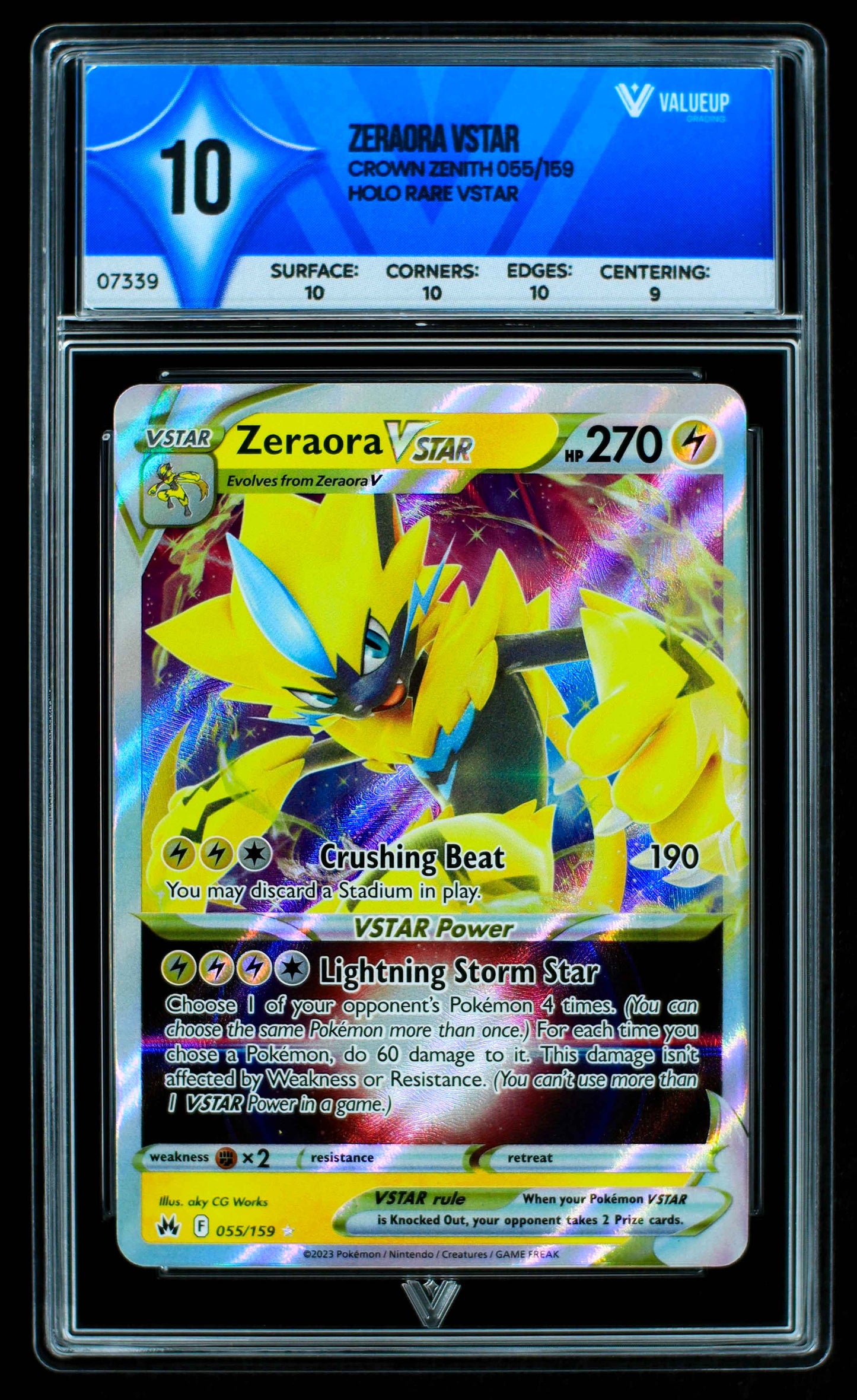 07339 ZERAORA VSTAR Grading Card