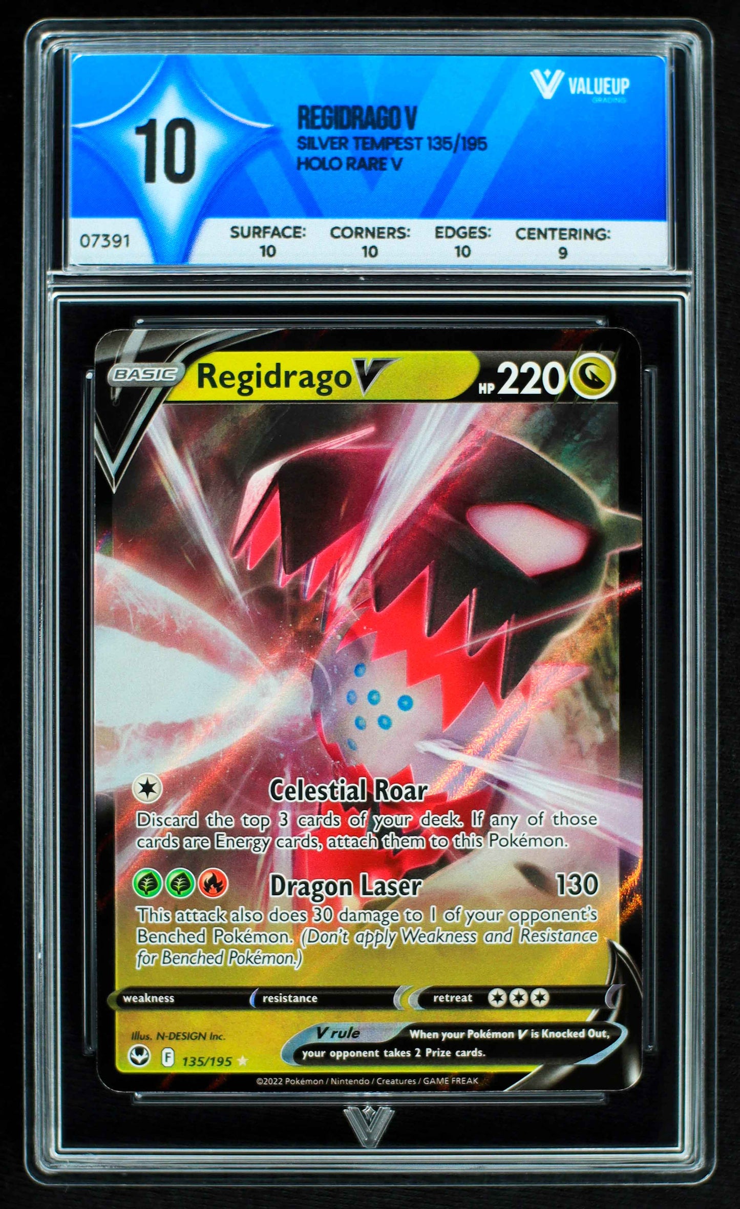 07391 REGIDRAGO V Grading Card