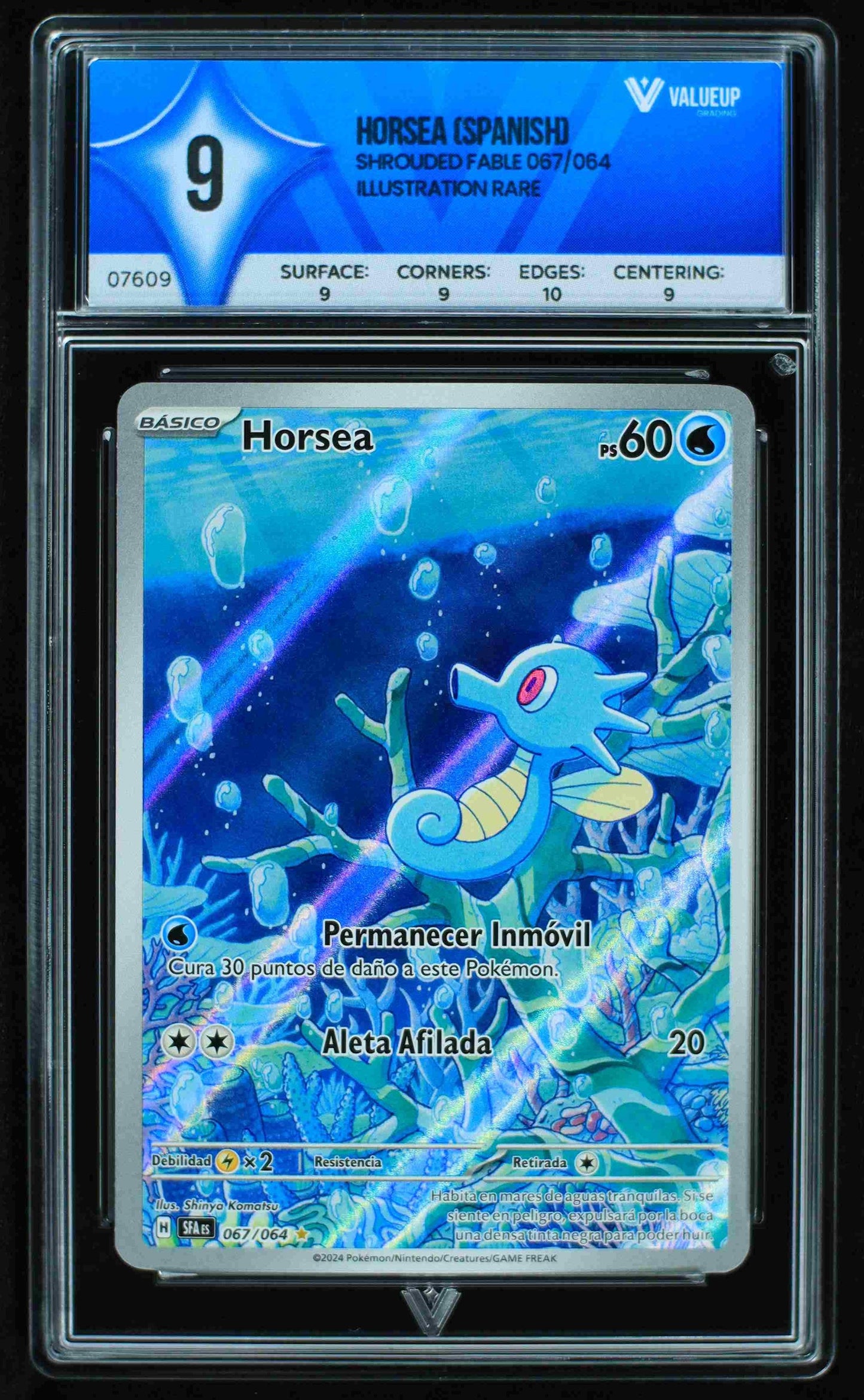 Grading Card Horsea (Spanish)
