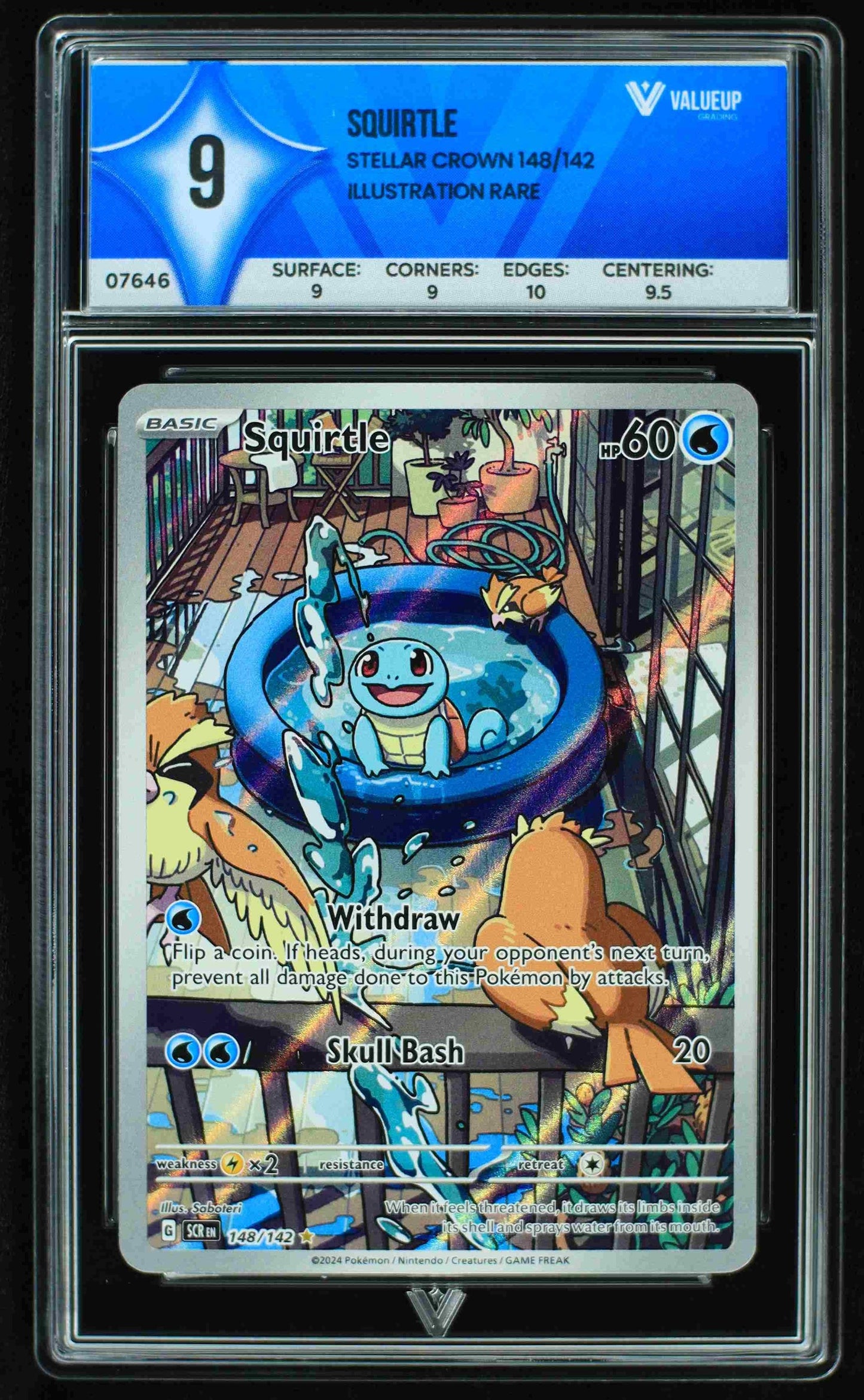 07646 SQUIRTLE Grading Card