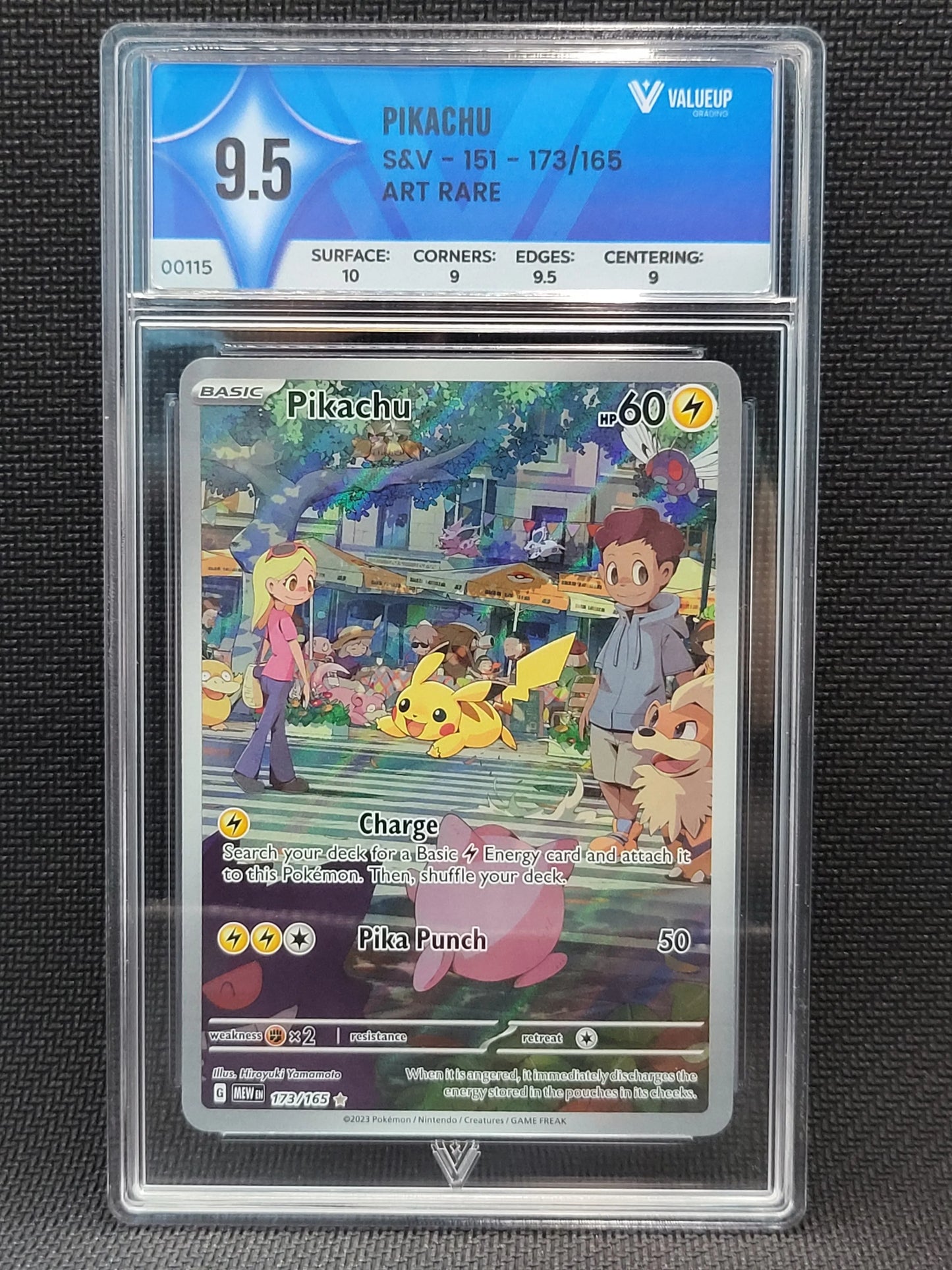 Grading Card Pikachu