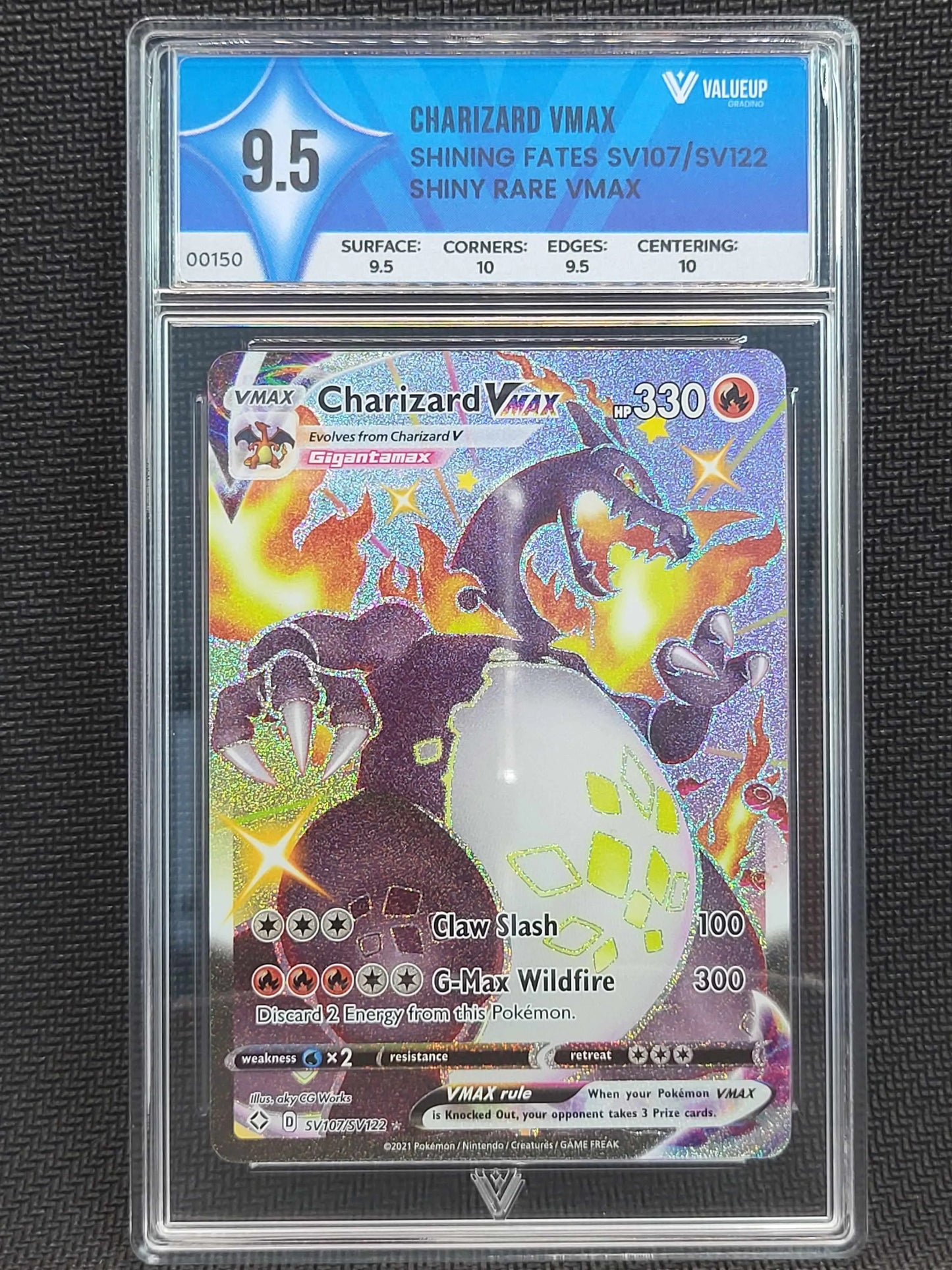 Grading Card Charizard Vmax