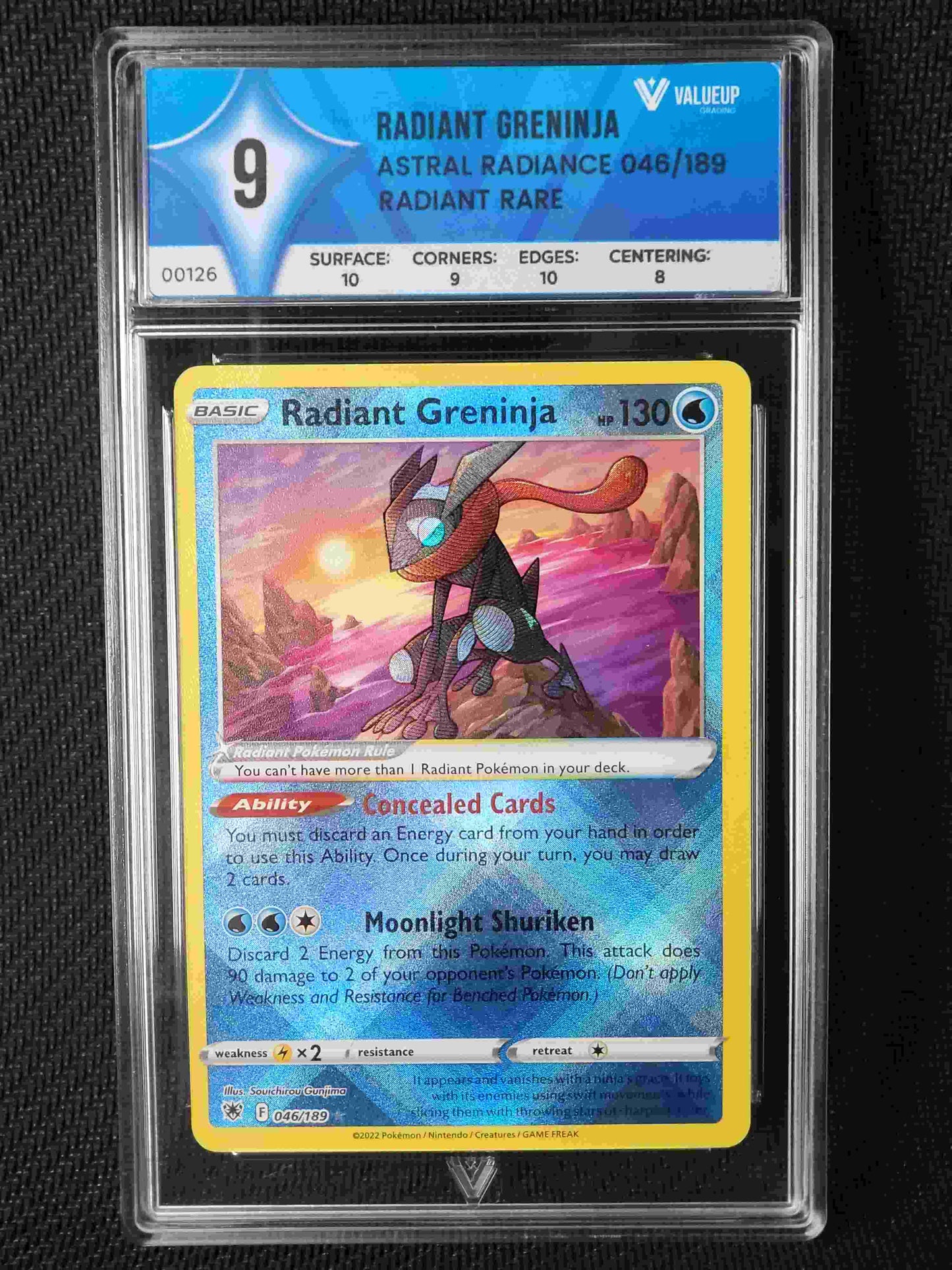 00126 RADIANT GRENINJA Grading Card