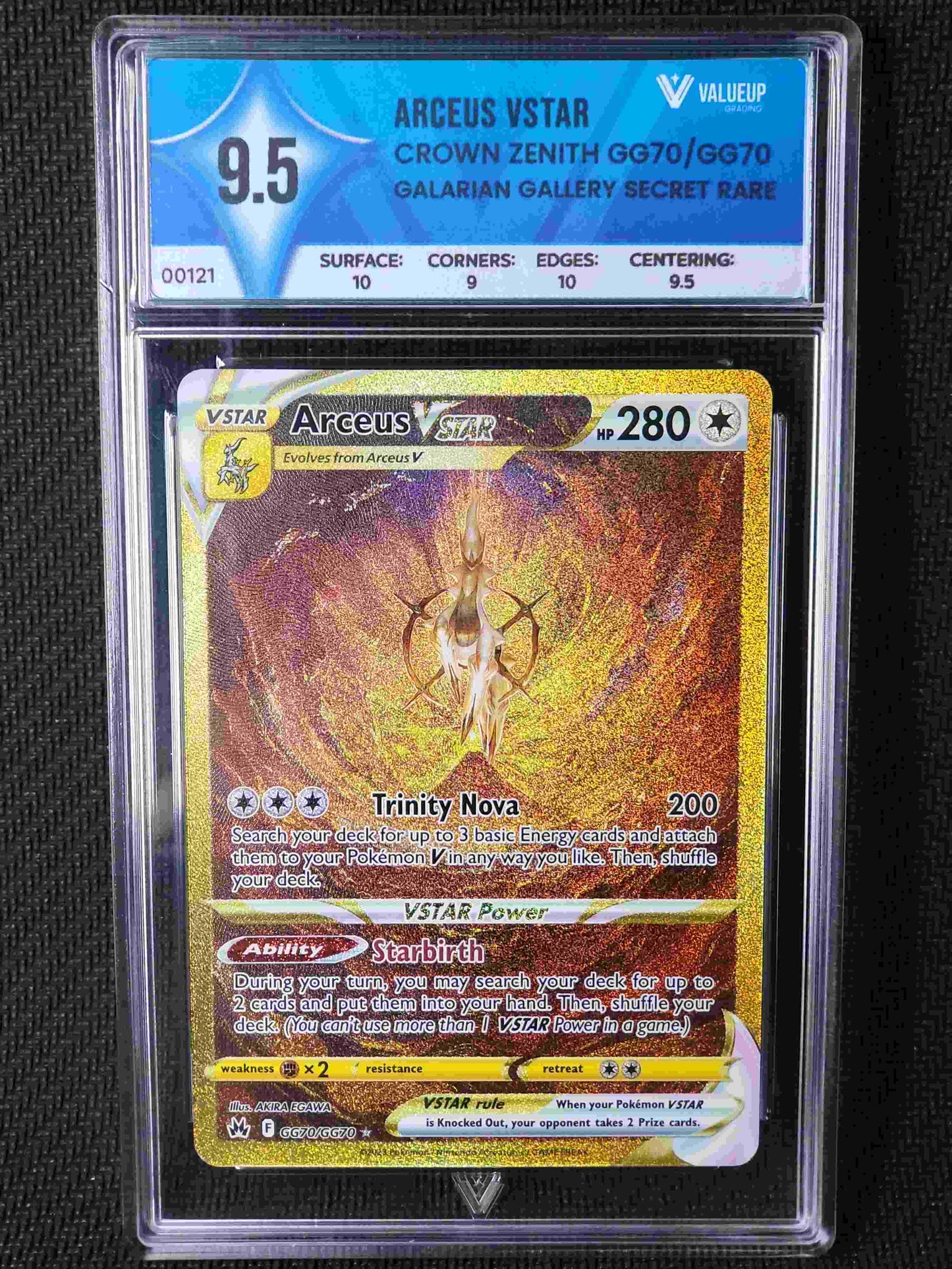 00121 ARCEUS VSTAR Grading Card