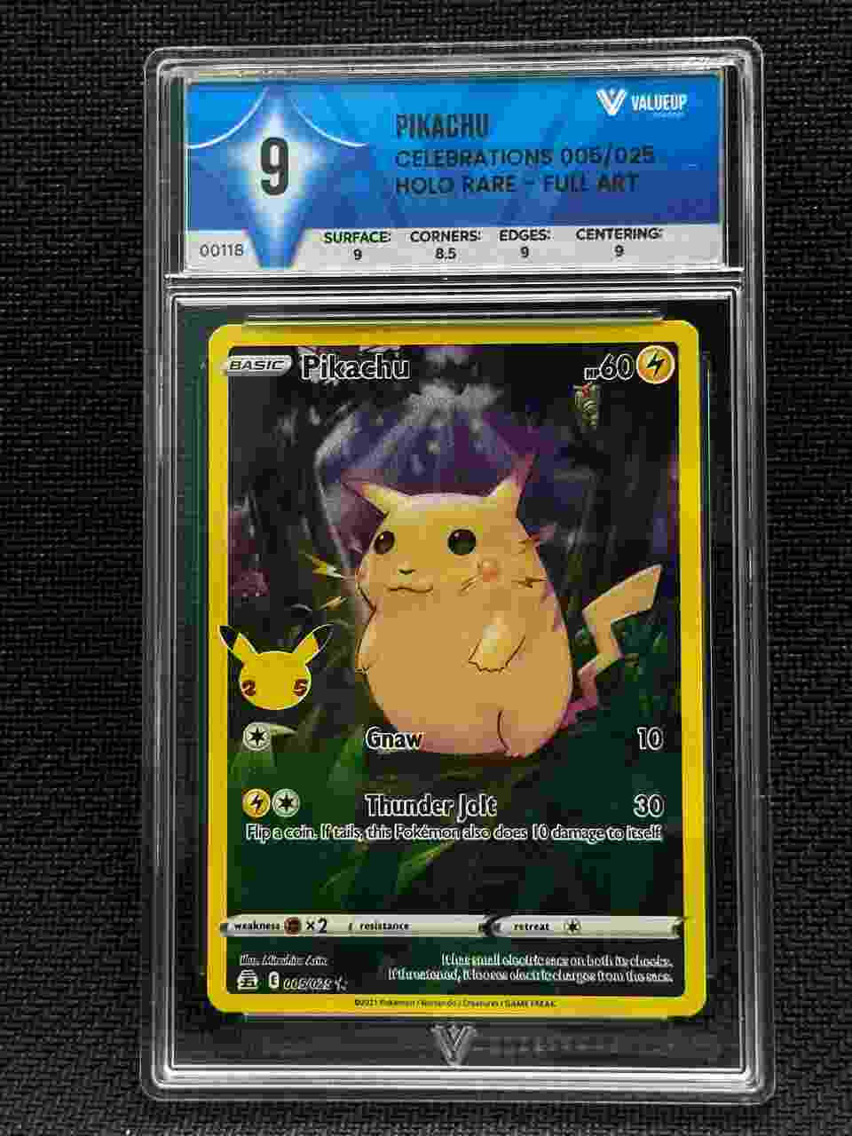 00118 PIKACHU Grading Card