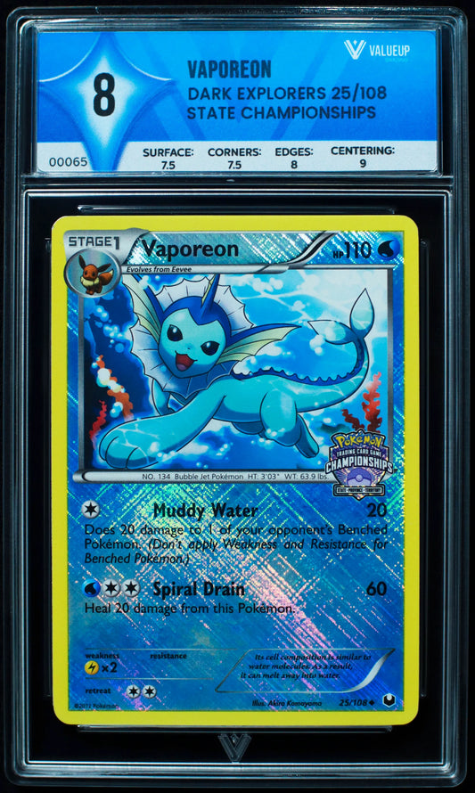 00065 VAPOREON Grading Card