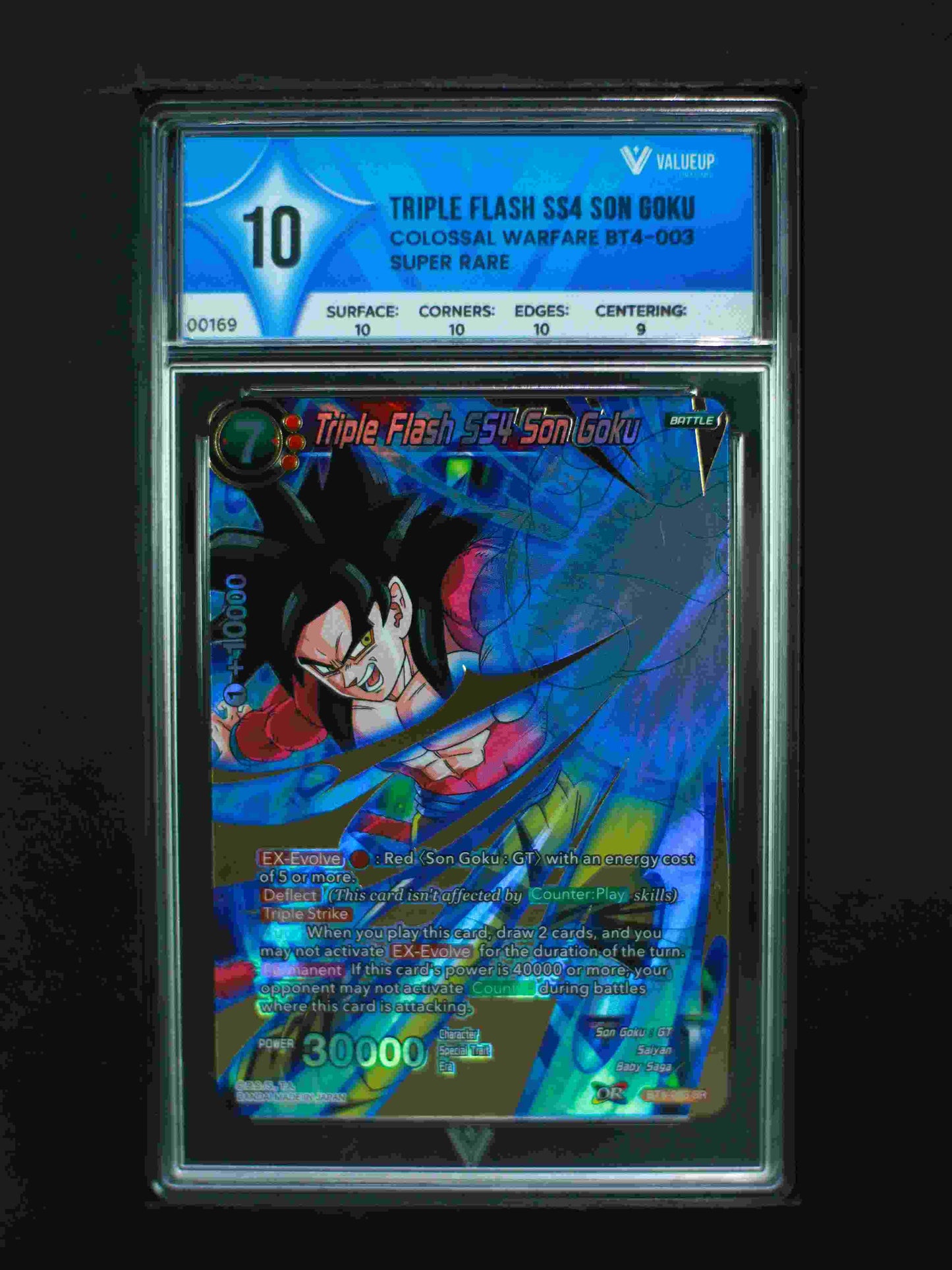 00169 Triple Flash SS4 Son Goku Grading Card