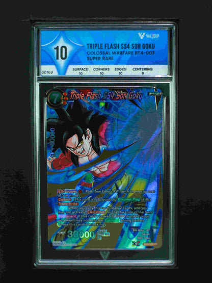 00169 Triple Flash SS4 Son Goku Grading Card