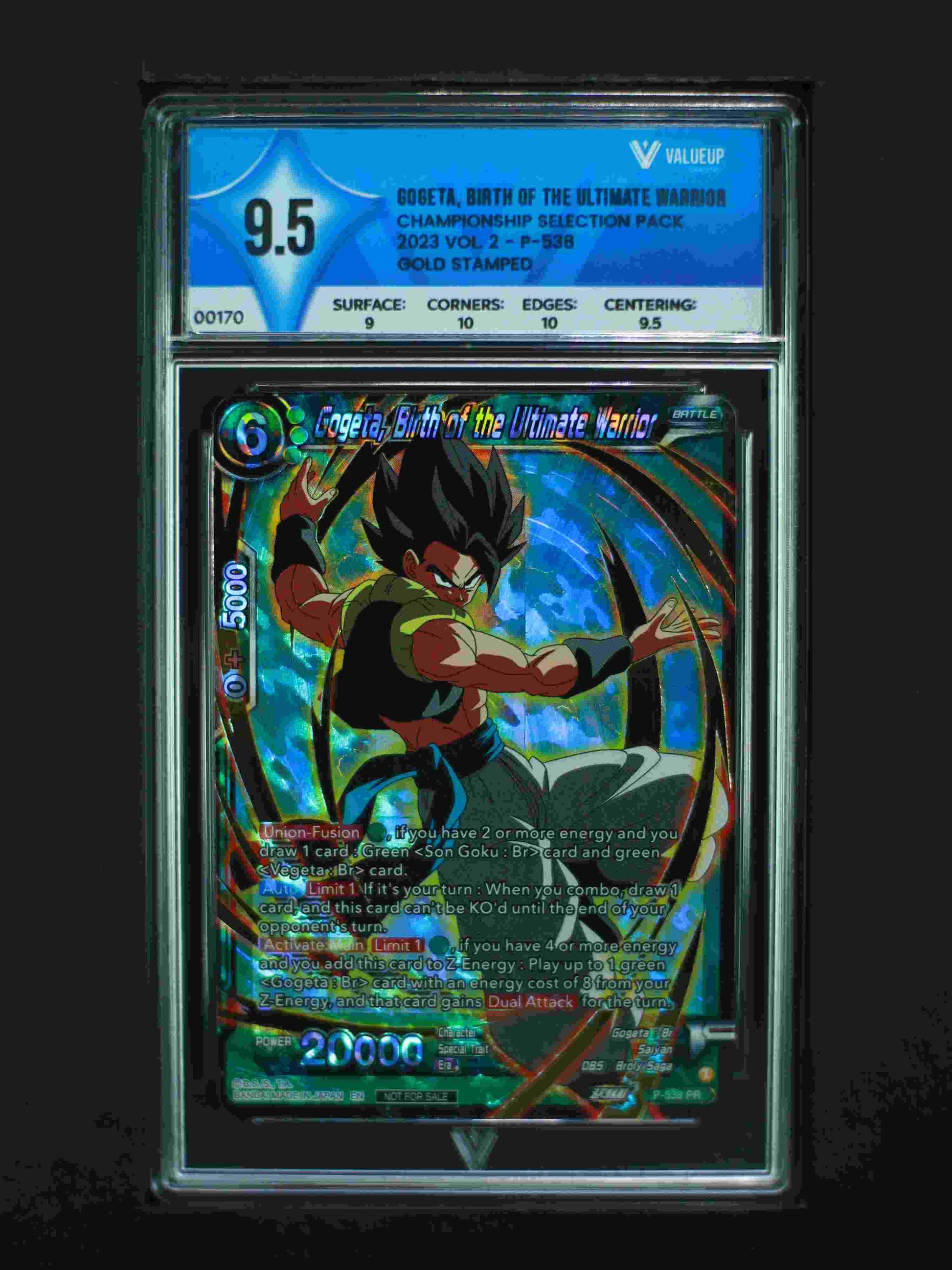 00170 Gogeta, Birth Of The Ultimate Warrior Grading Card