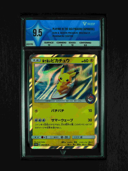 00178 PLAYING IN THE SEA PIKACHU (JAPANESE) Grading Card