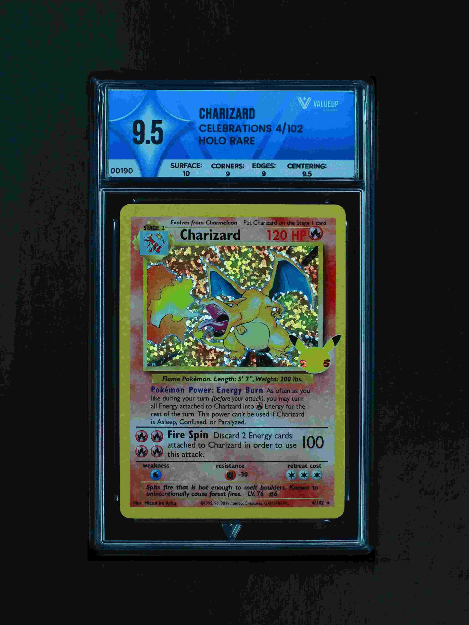 00190 CHARIZARD Grading Card