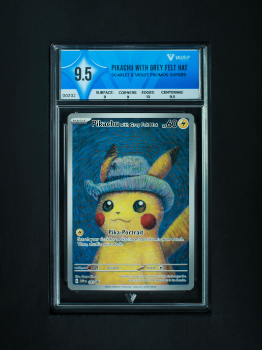 00202 PIKACHU WITH GREY FELT HAT