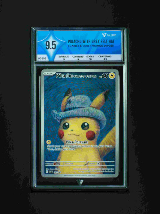 00202 PIKACHU WITH GREY FELT HAT Grading Card
