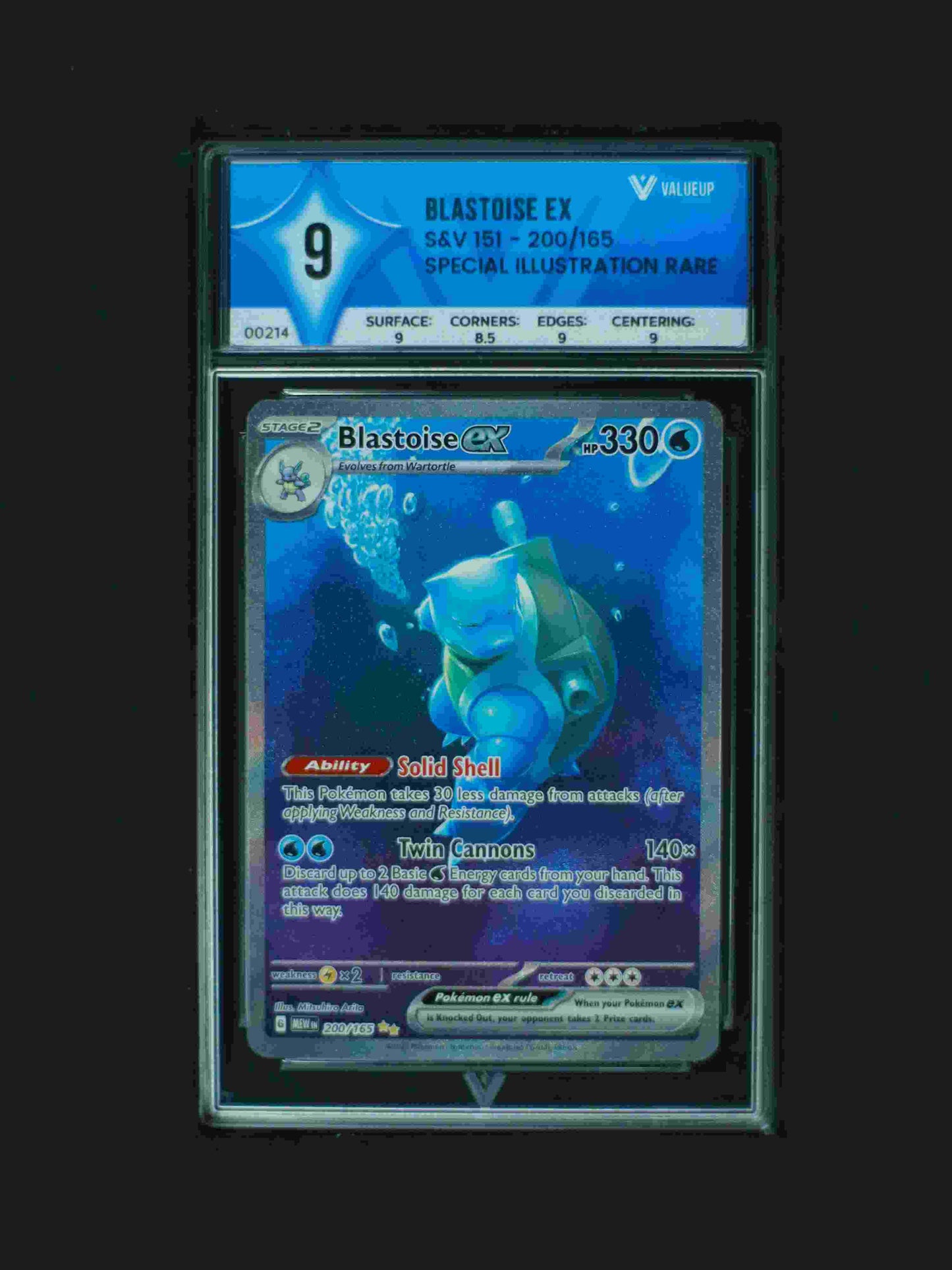 00214 BLASTOISE EX Grading Card