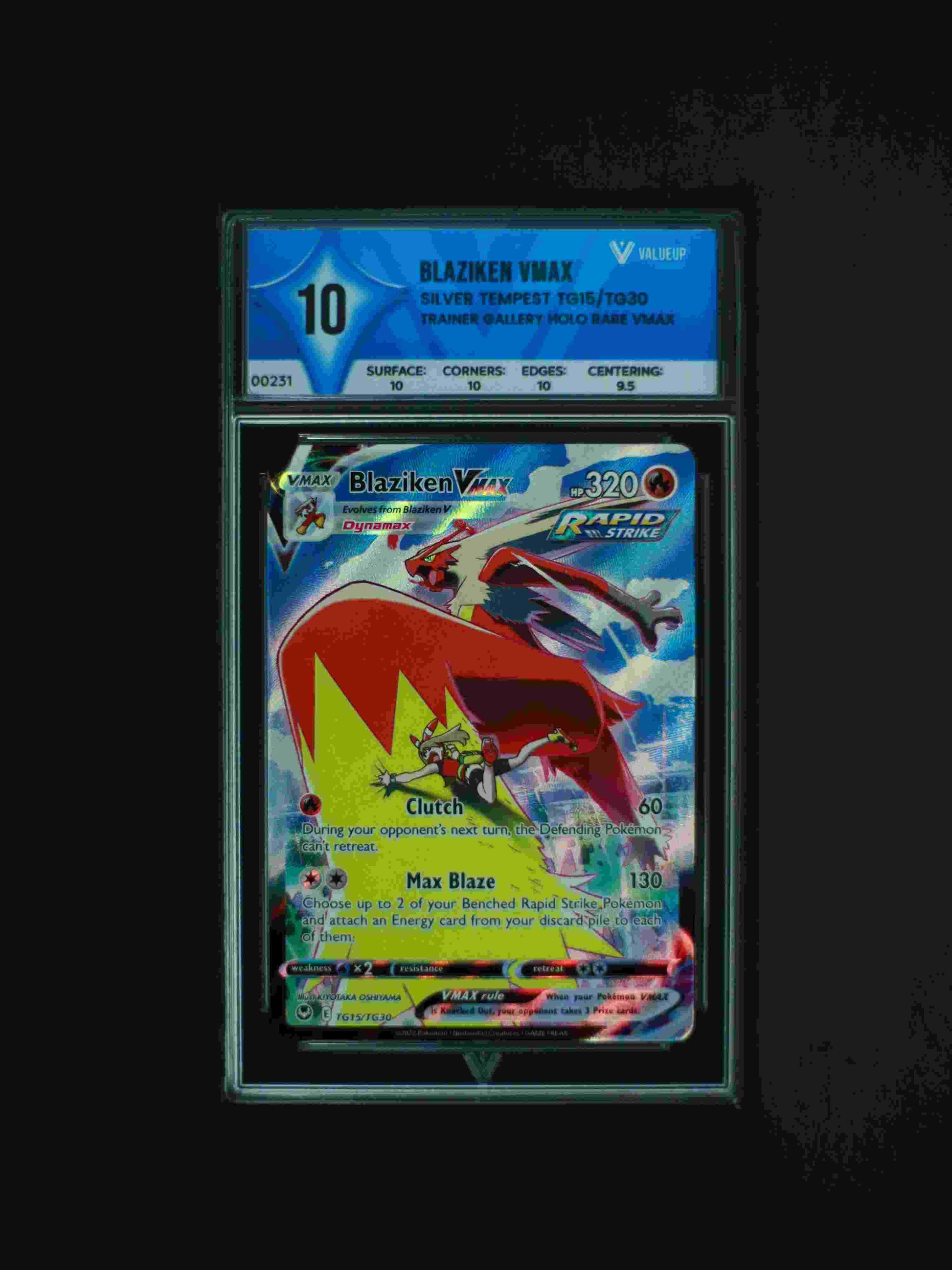 00231 BLAZIKEN VMAX Grading Card