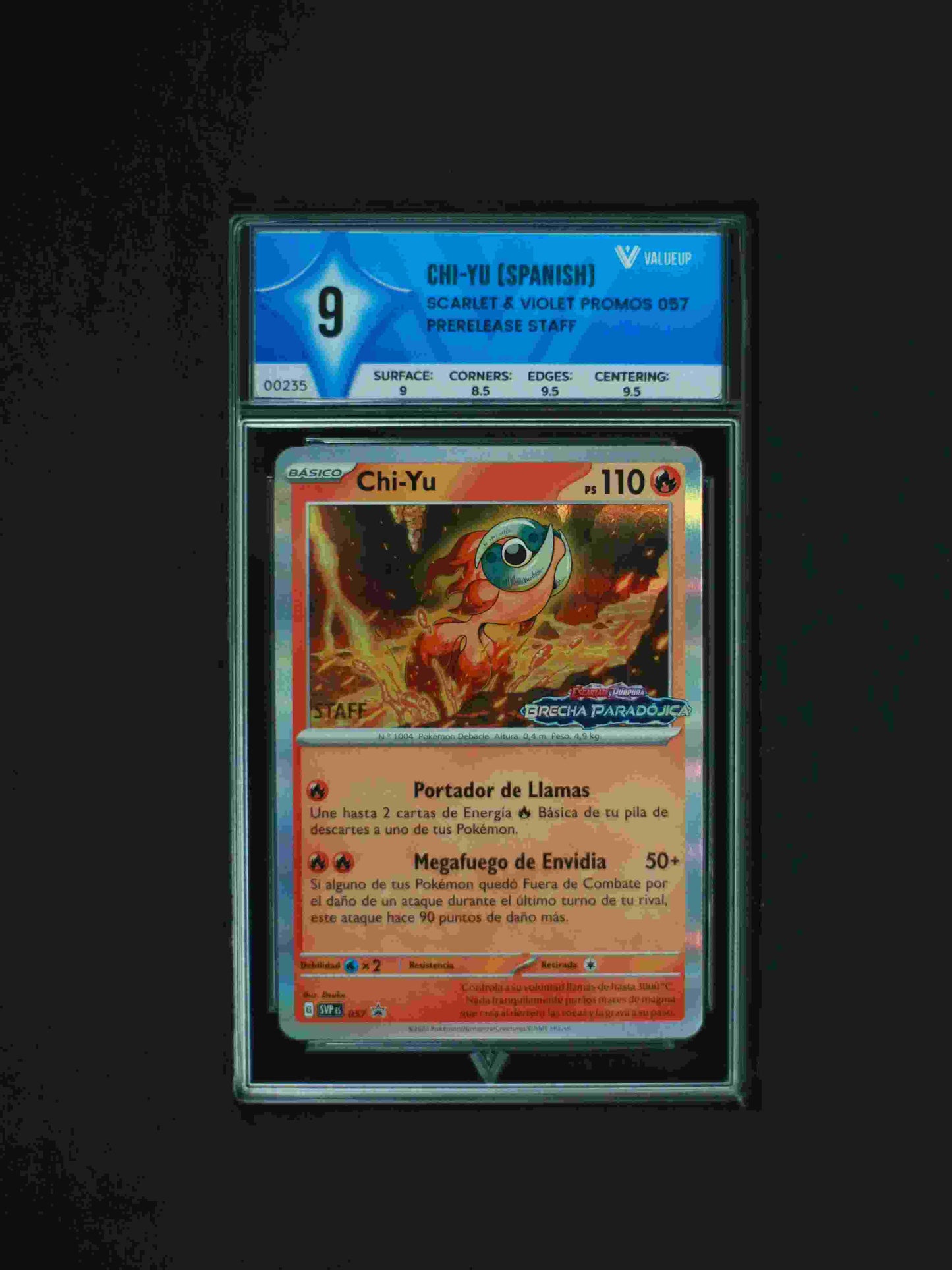 00235 CHI-YU (SPANISH) Grading Card