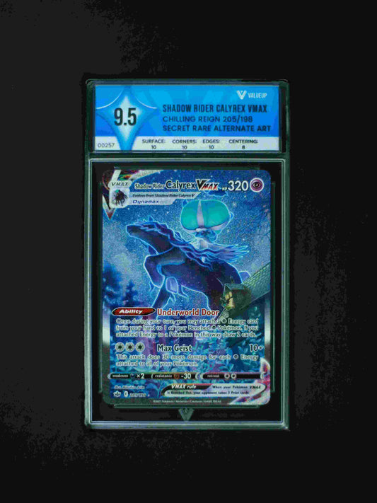 00257 SHADOW RIDER CALYREX VMAX Grading Card
