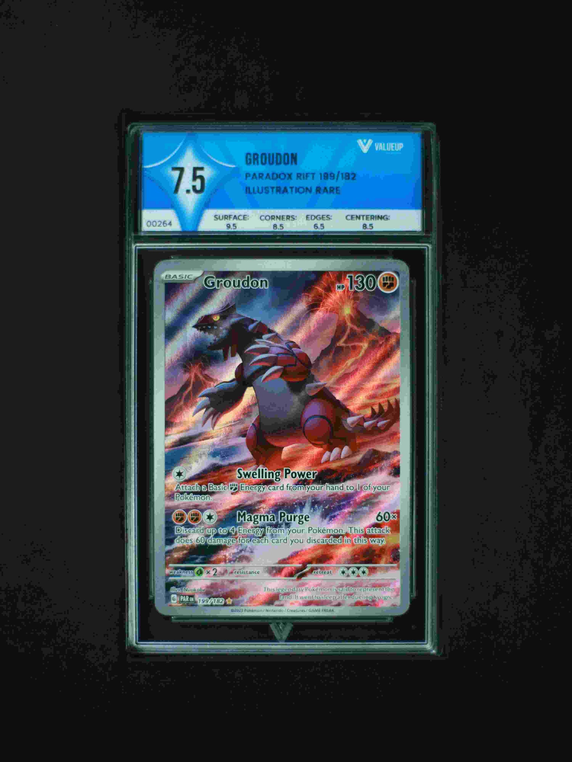 00264 GROUDON Grading Card