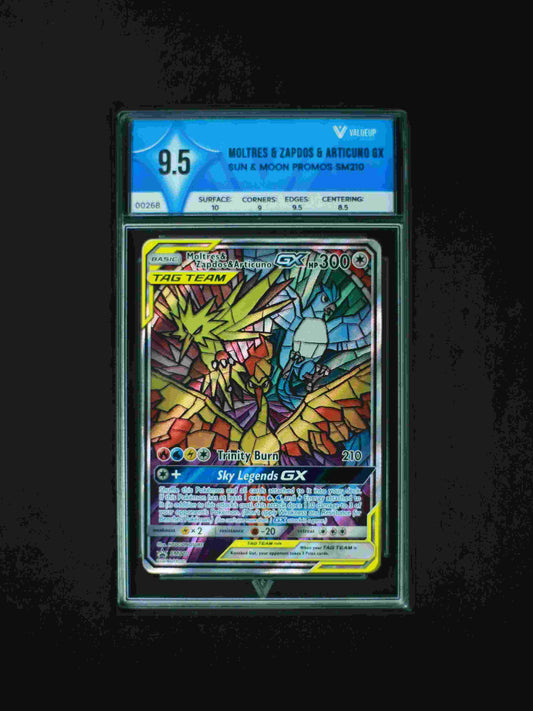 00268 MOLTRES & ZAPDOS & ARTICUNO GX Grading Card