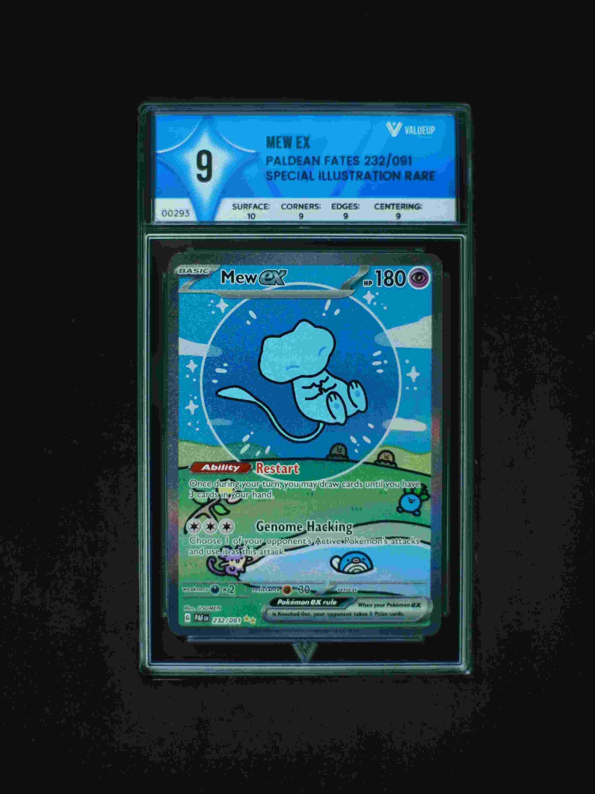 00293 MEW EX Grading Card