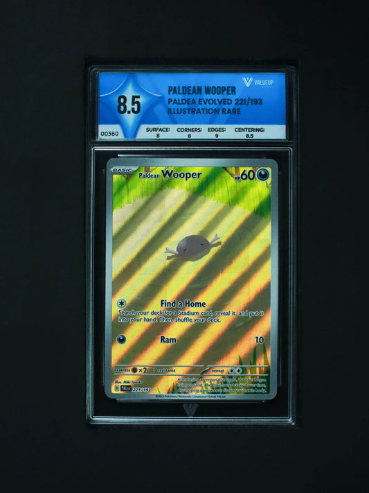 Paldean Wooper Grading Card