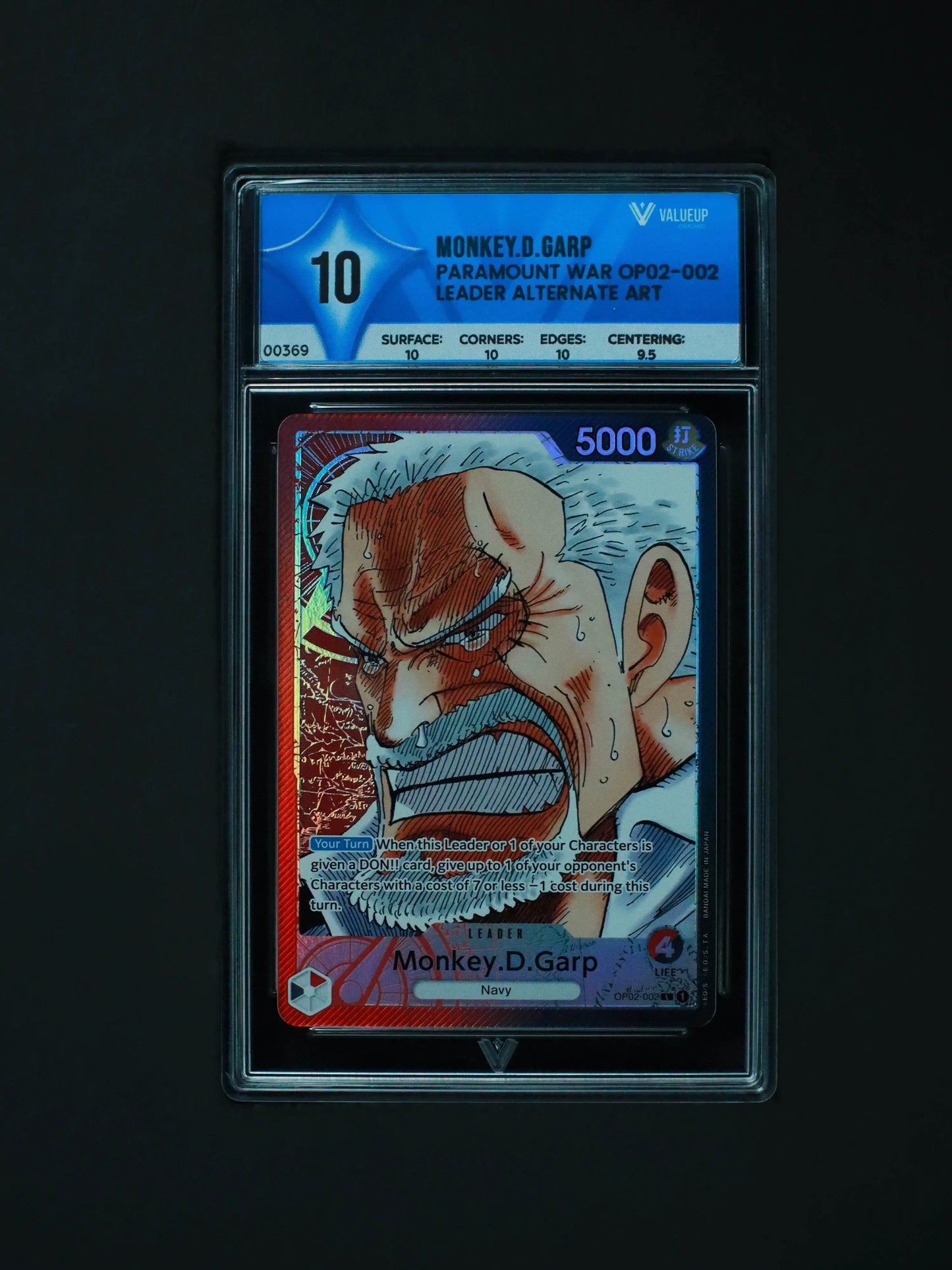 Grading Card Monkey D Garp