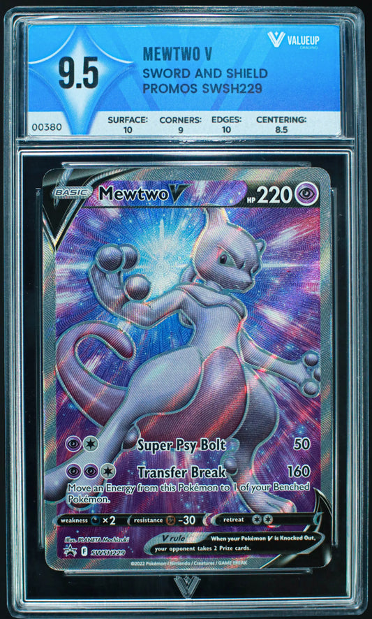 00380 MEWTWO V Grading Card
