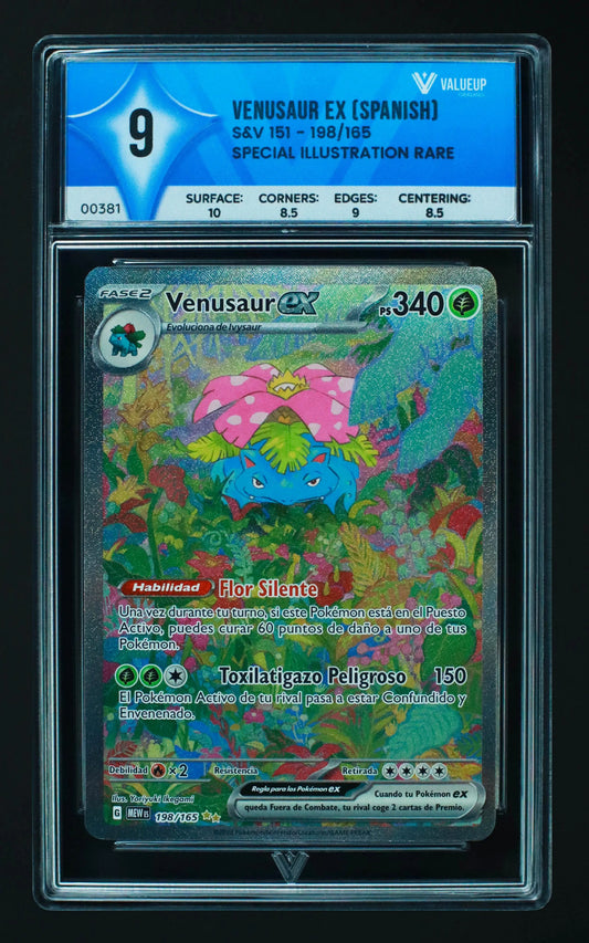 00381 VENUSAUR EX (SPANISH) Grading Card