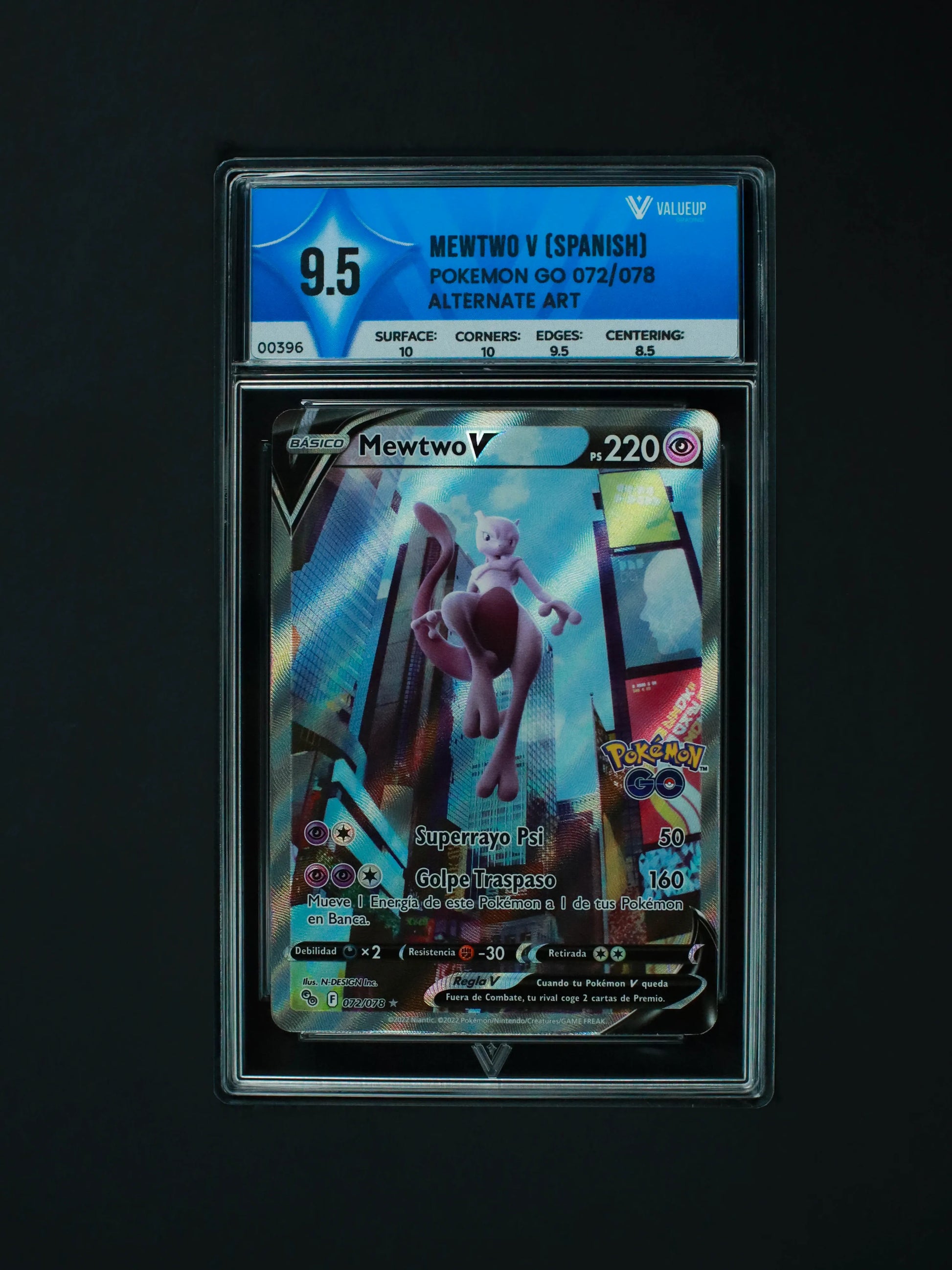 Mewtwo V Grading Card