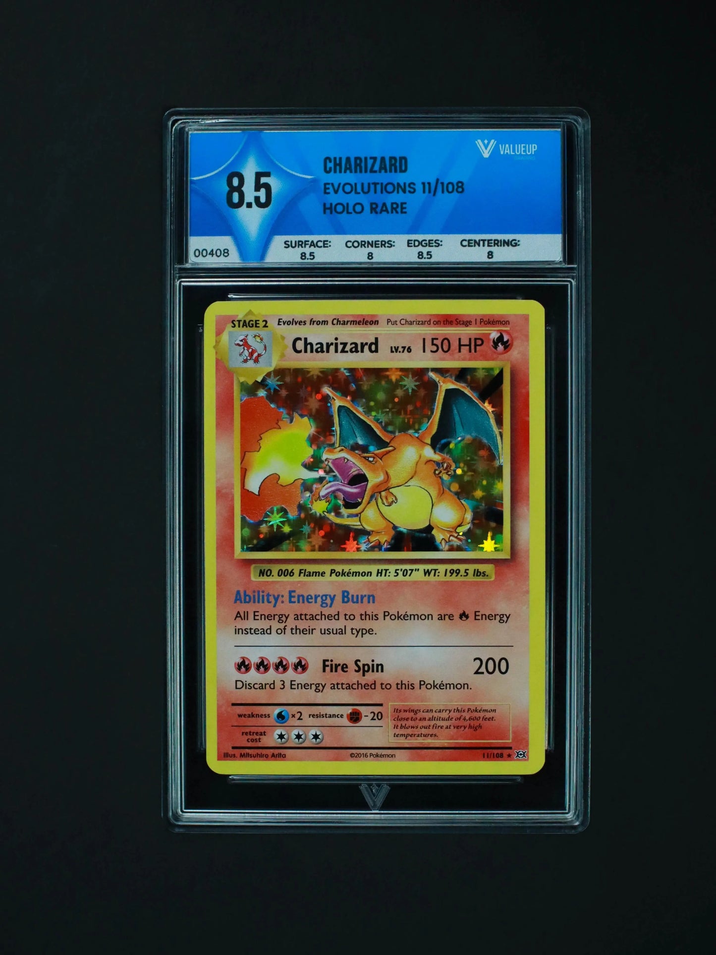 Charizard Grading Card