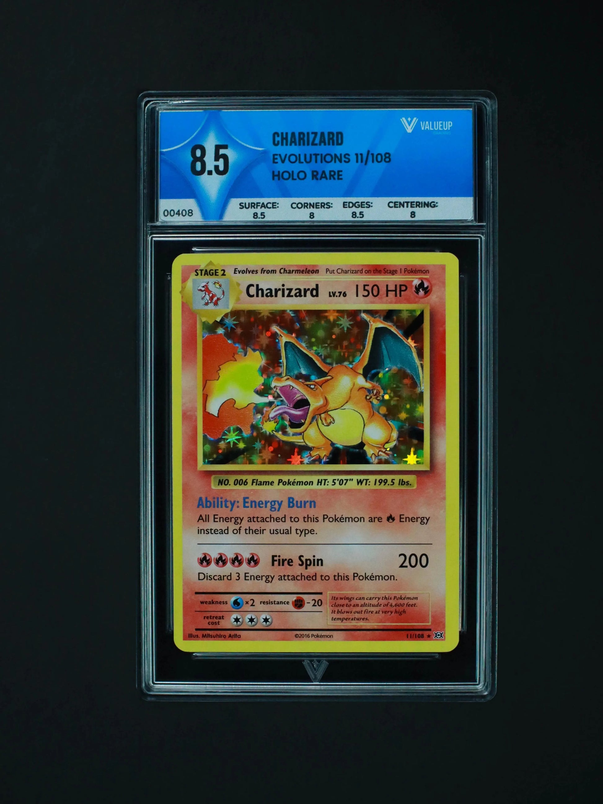 Charizard Grading Card
