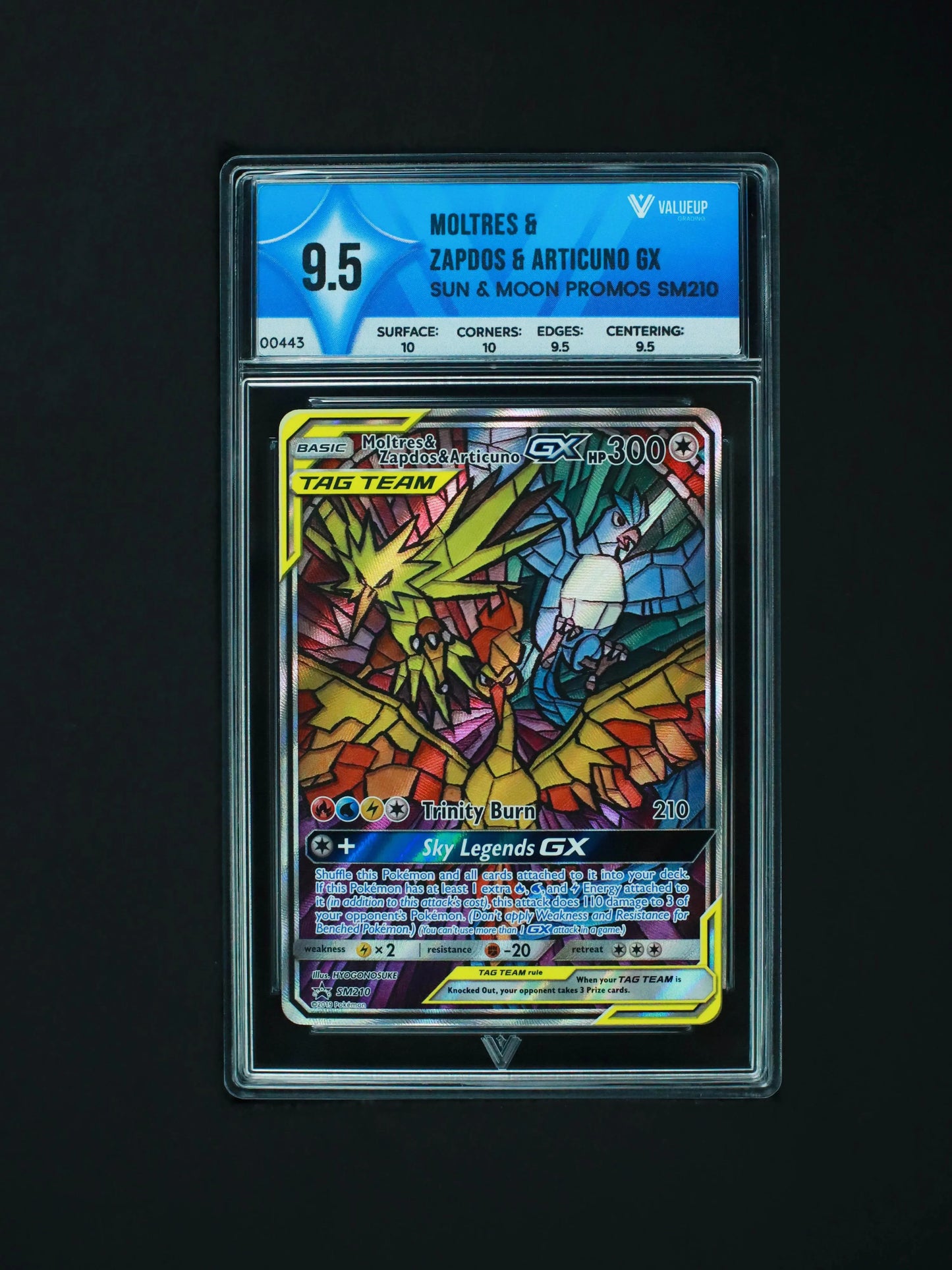 Moltres & Zapdos & Articuno GX Grading Card