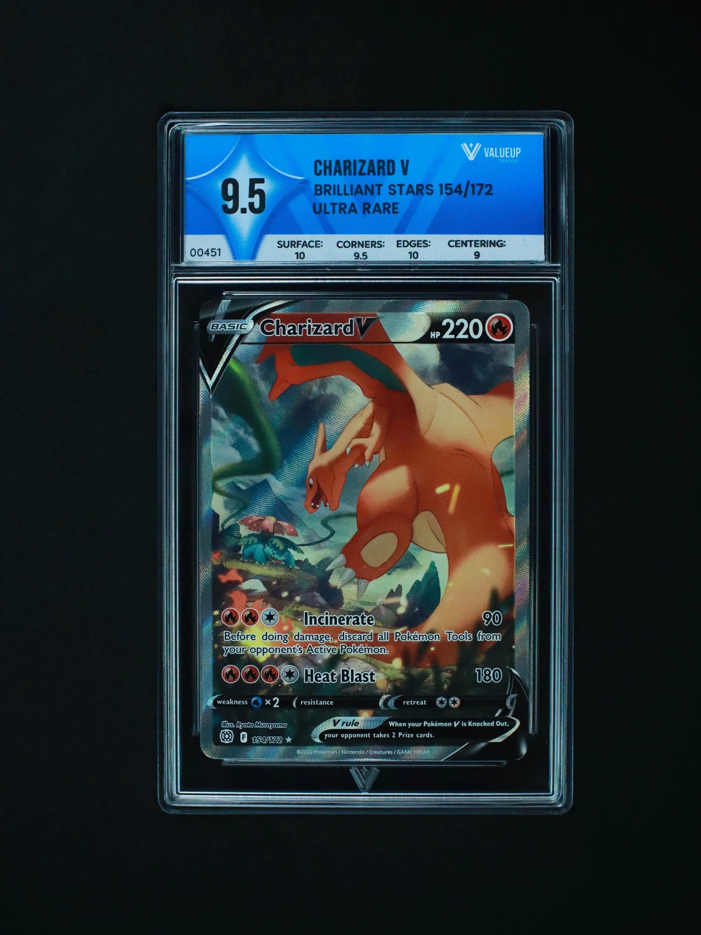 Charizard V Grading Card
