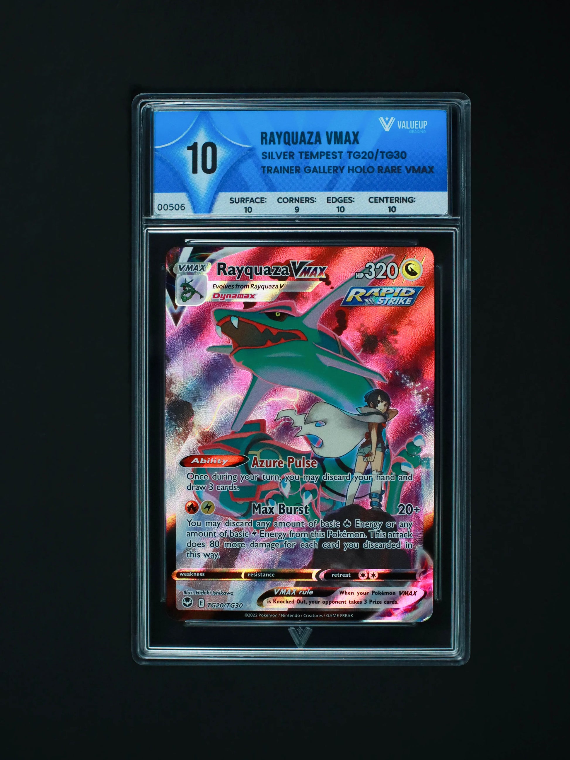 00506 RAYQUAZA VMAX Grading Card