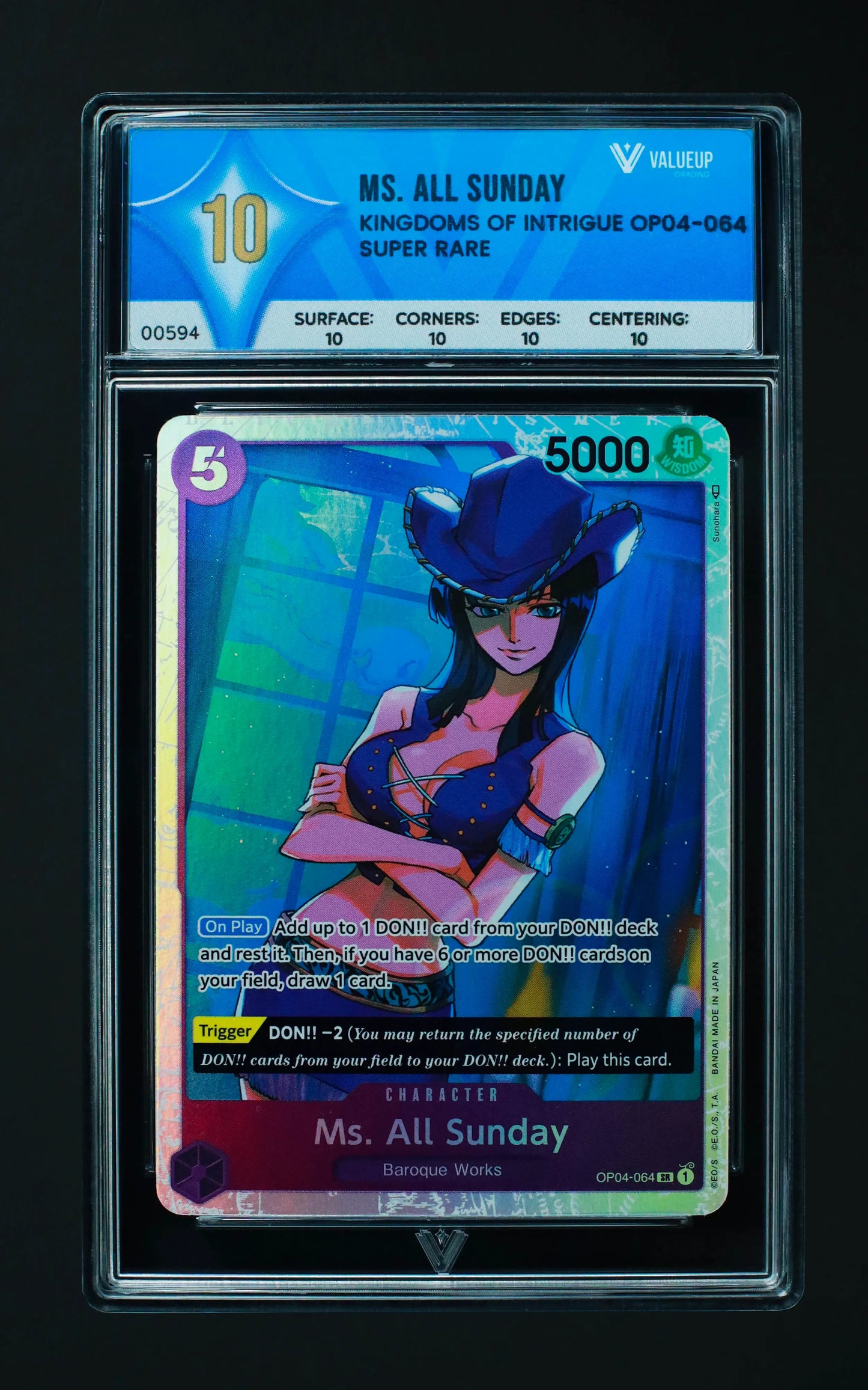 00594 MS. ALL SUNDAY Grading Card