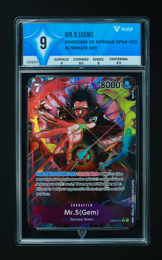 00604 MR.5 (GEM) Grading Card