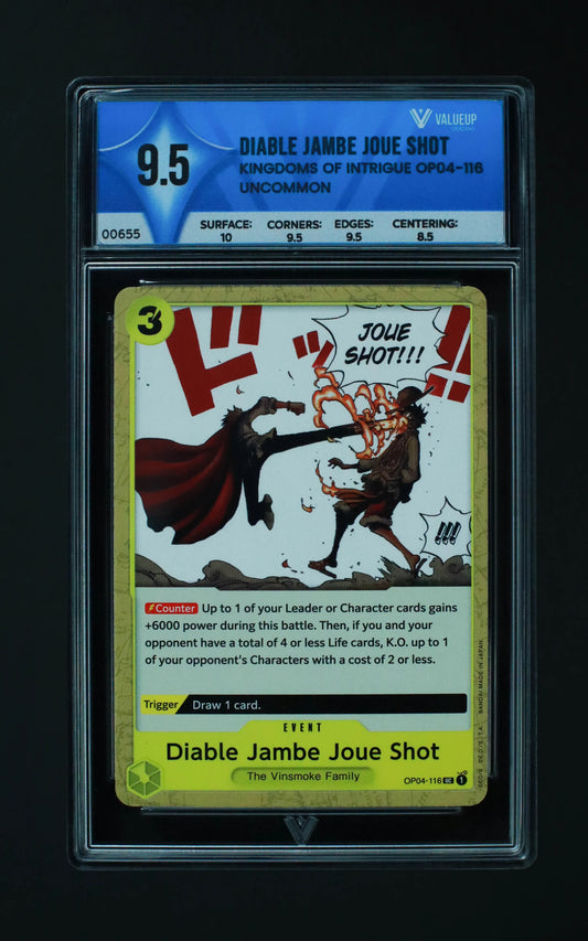 00655 DIABLE JAMBE JOUE SHOT Grading Card