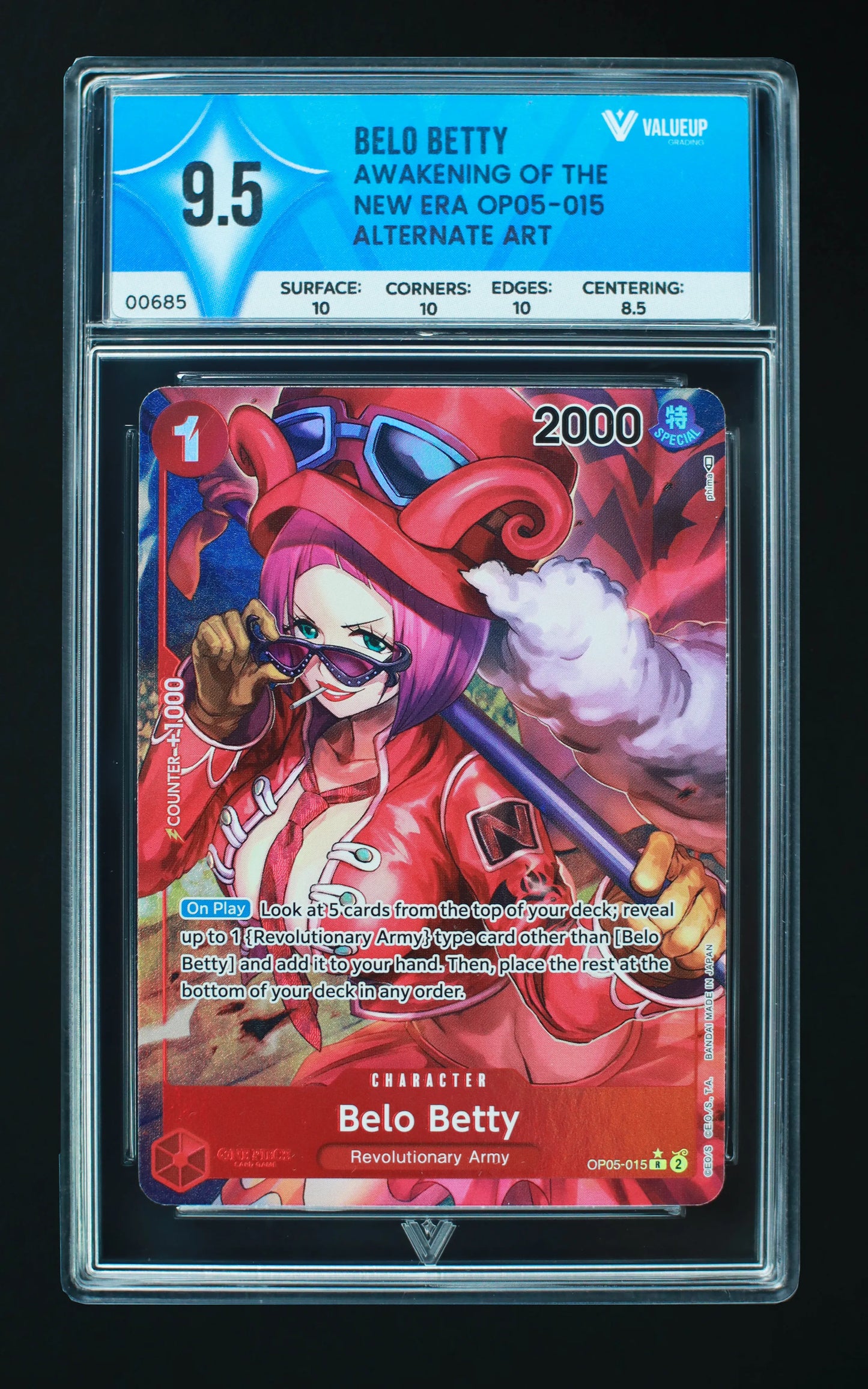 00685 BELO BETTY Grading Card