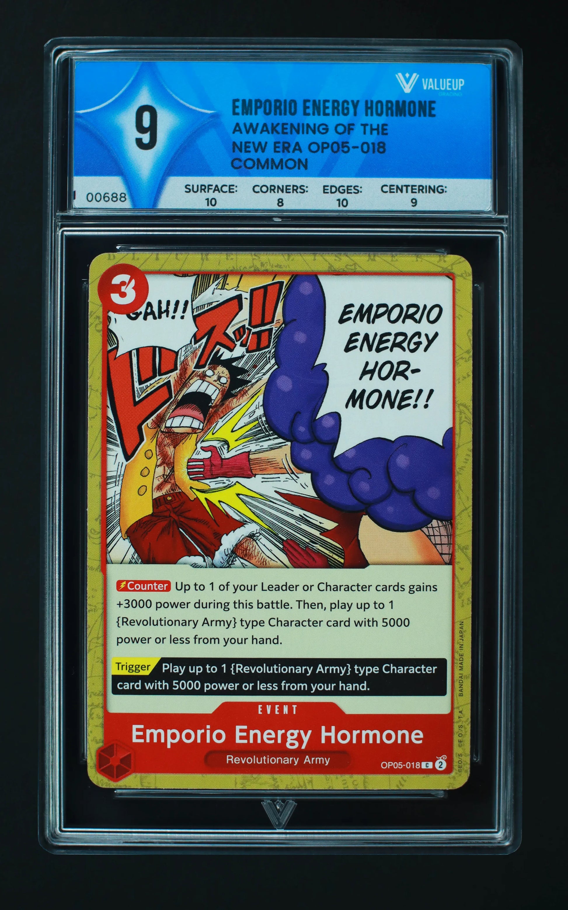 00688 EMPORIO ENERGY HORMONE Grading Card
