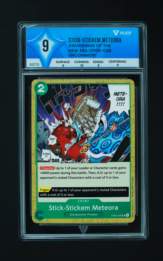 00712 STICK - STICKEM METEORA Grading Card