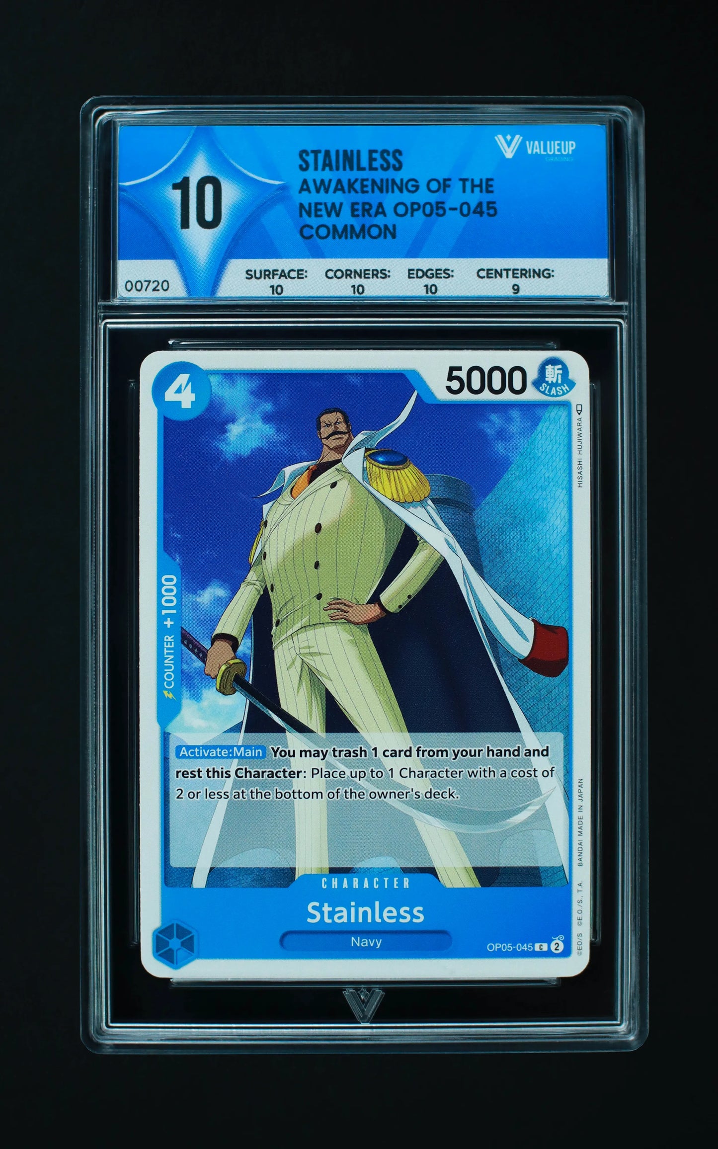 00720 STAINLESS Grading Card